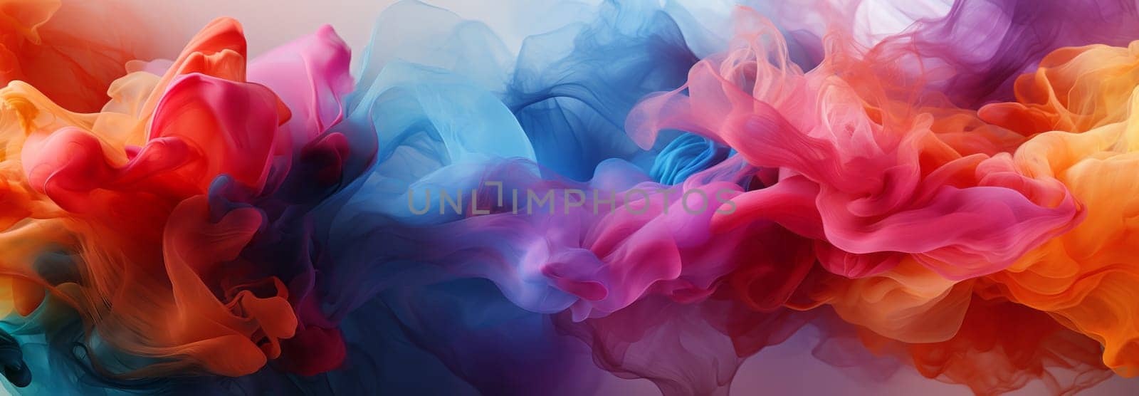 Abstract background. A vivid paint splash swirling, mix of colors by NataliPopova