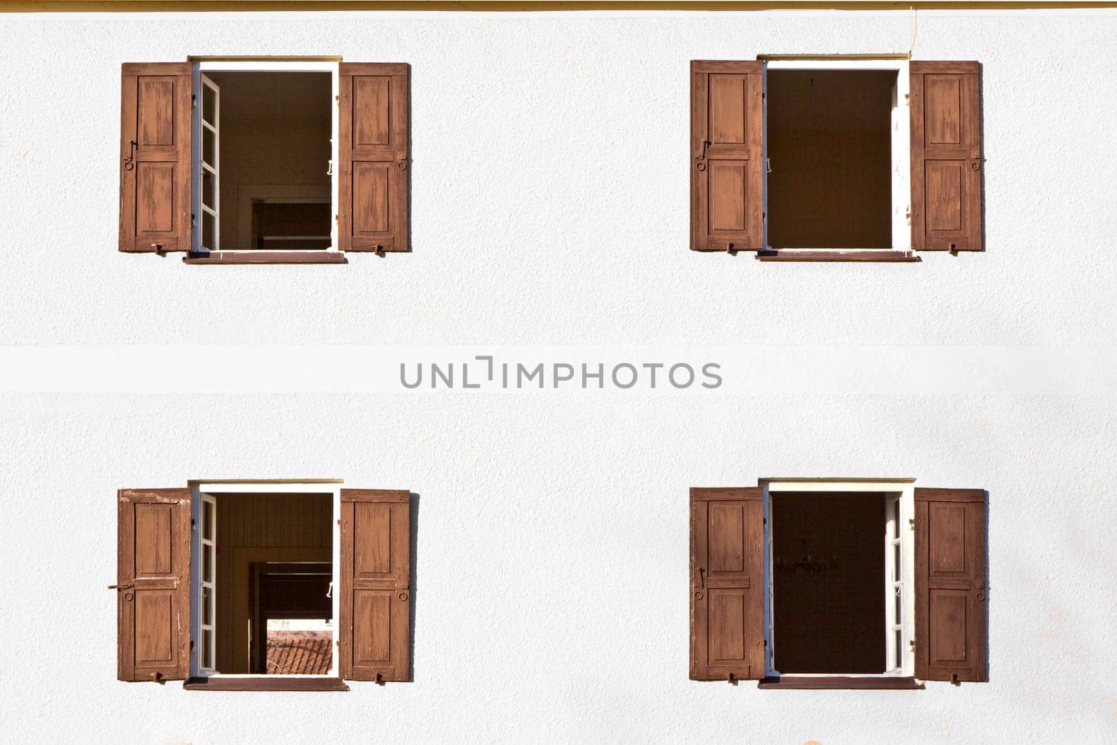 detail of house facade with window