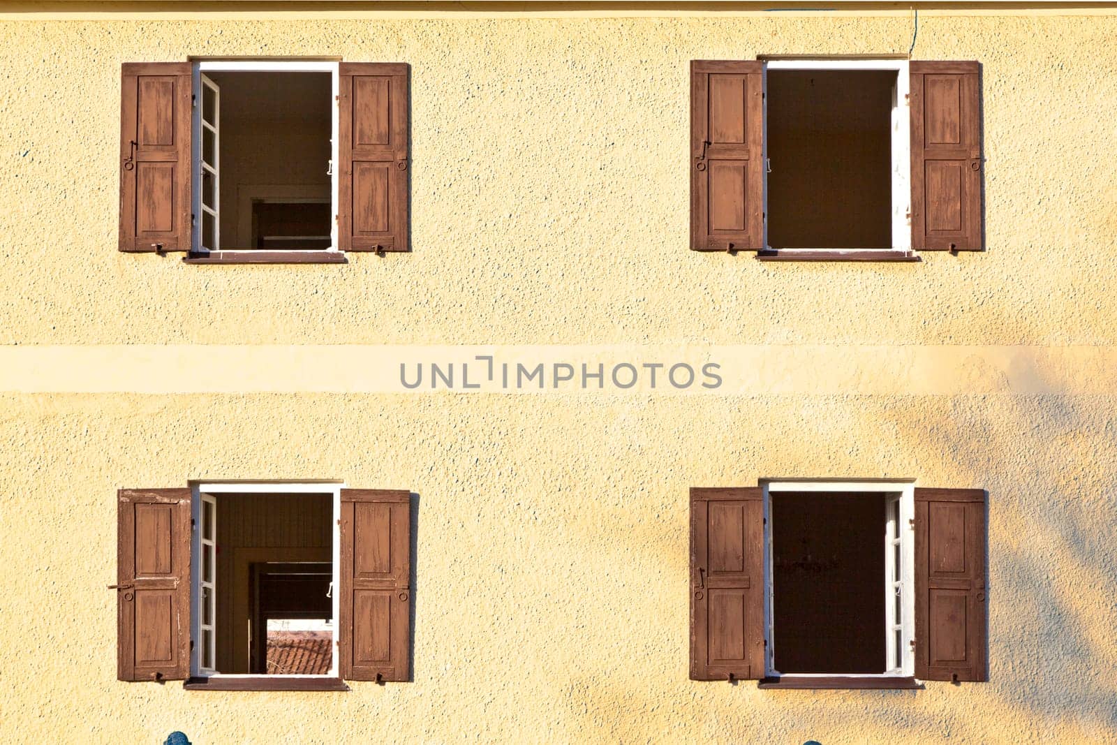 detail of house facade with window