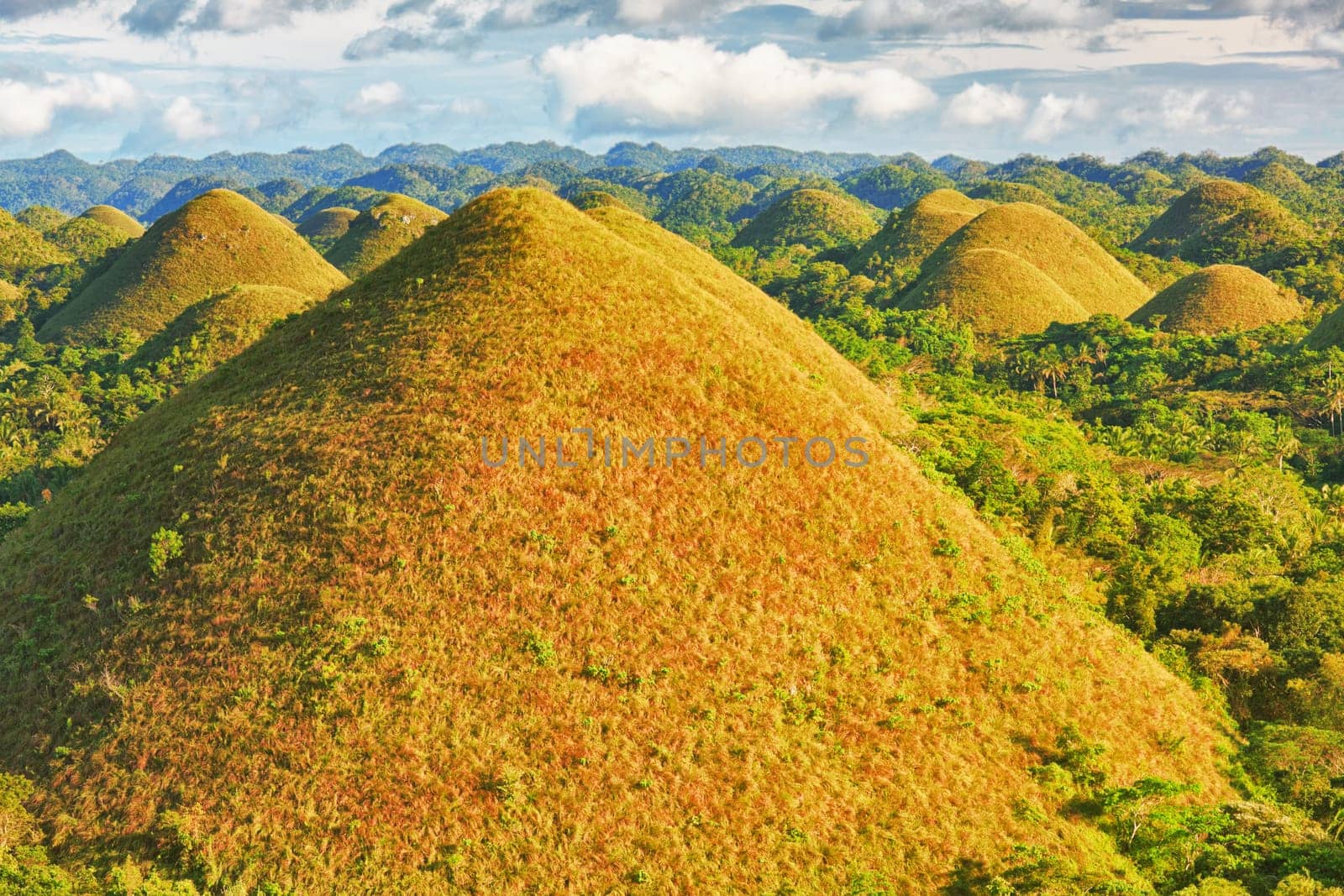View of The Chocolate Hills. Bohol, Philippines