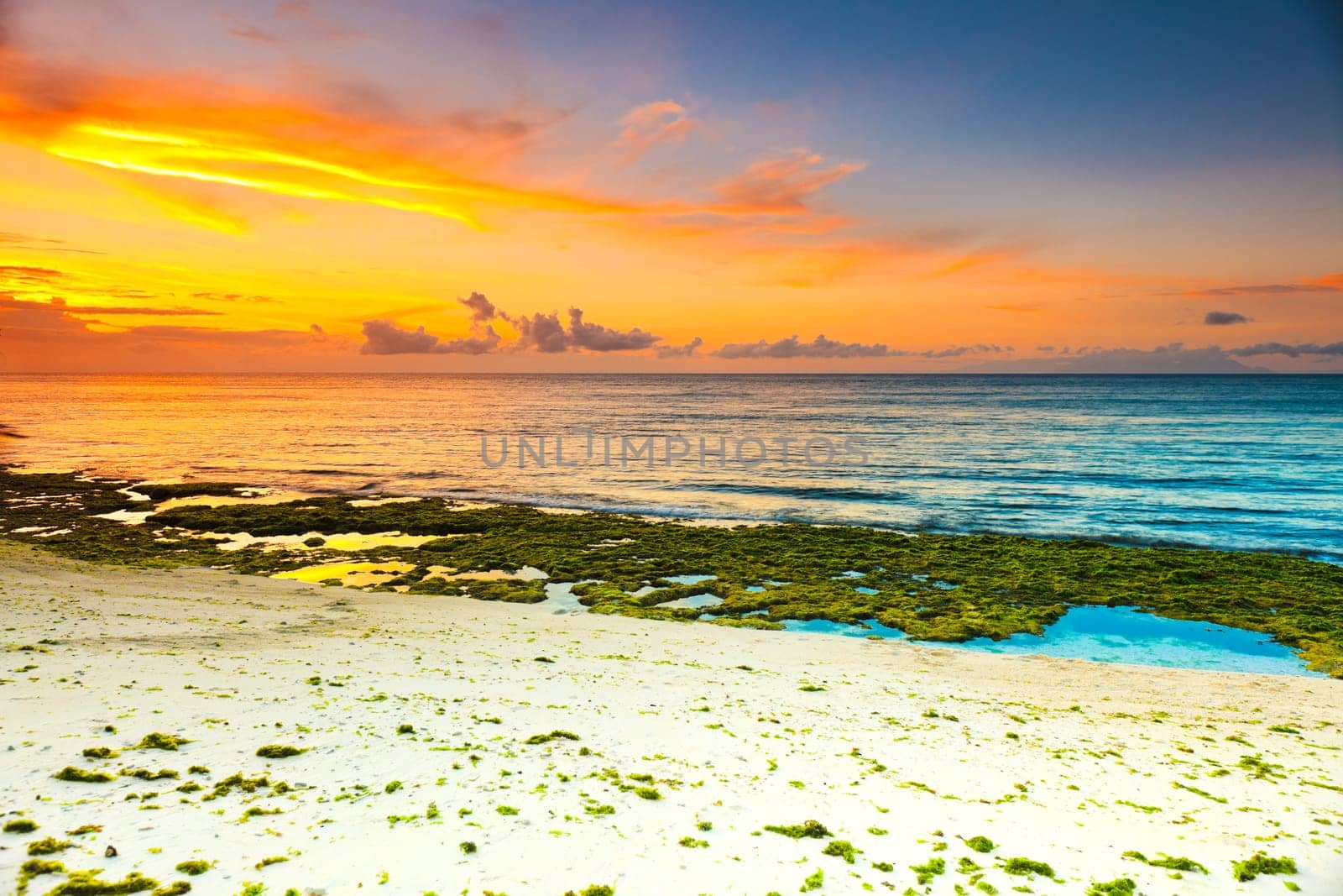 Sunrise over the sea.