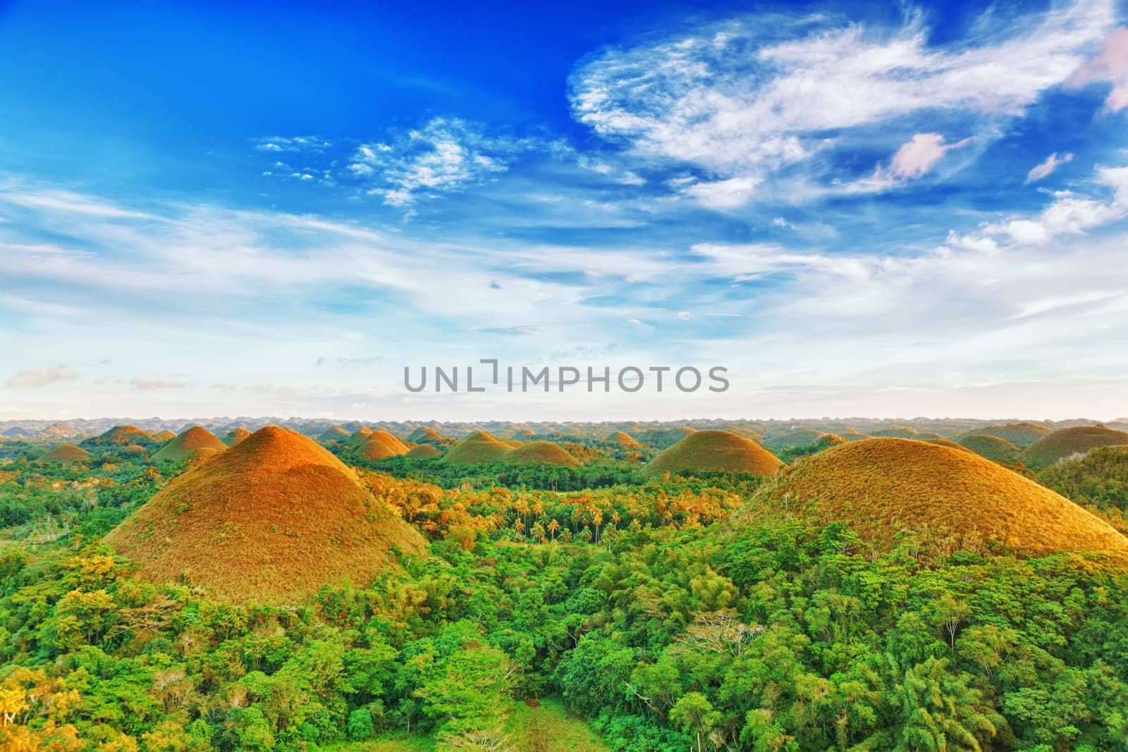 View of The Chocolate Hills. Bohol, Philippines