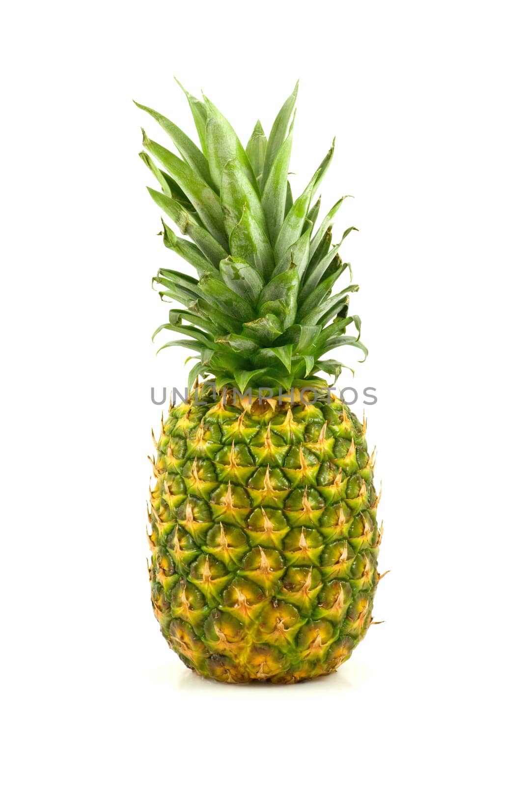 ripe pineapple isolated on a white background