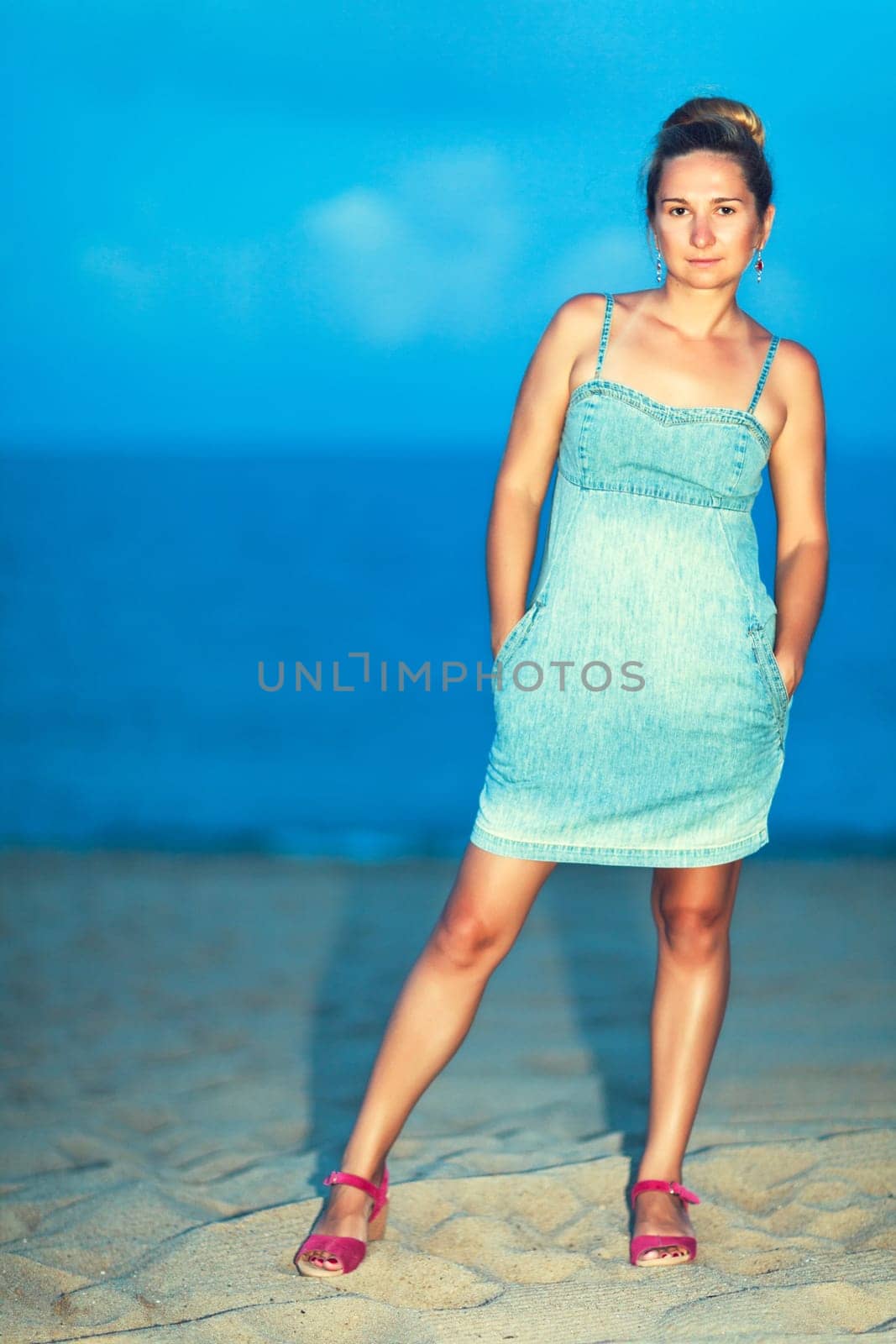 Outdoor portrait of a young woman