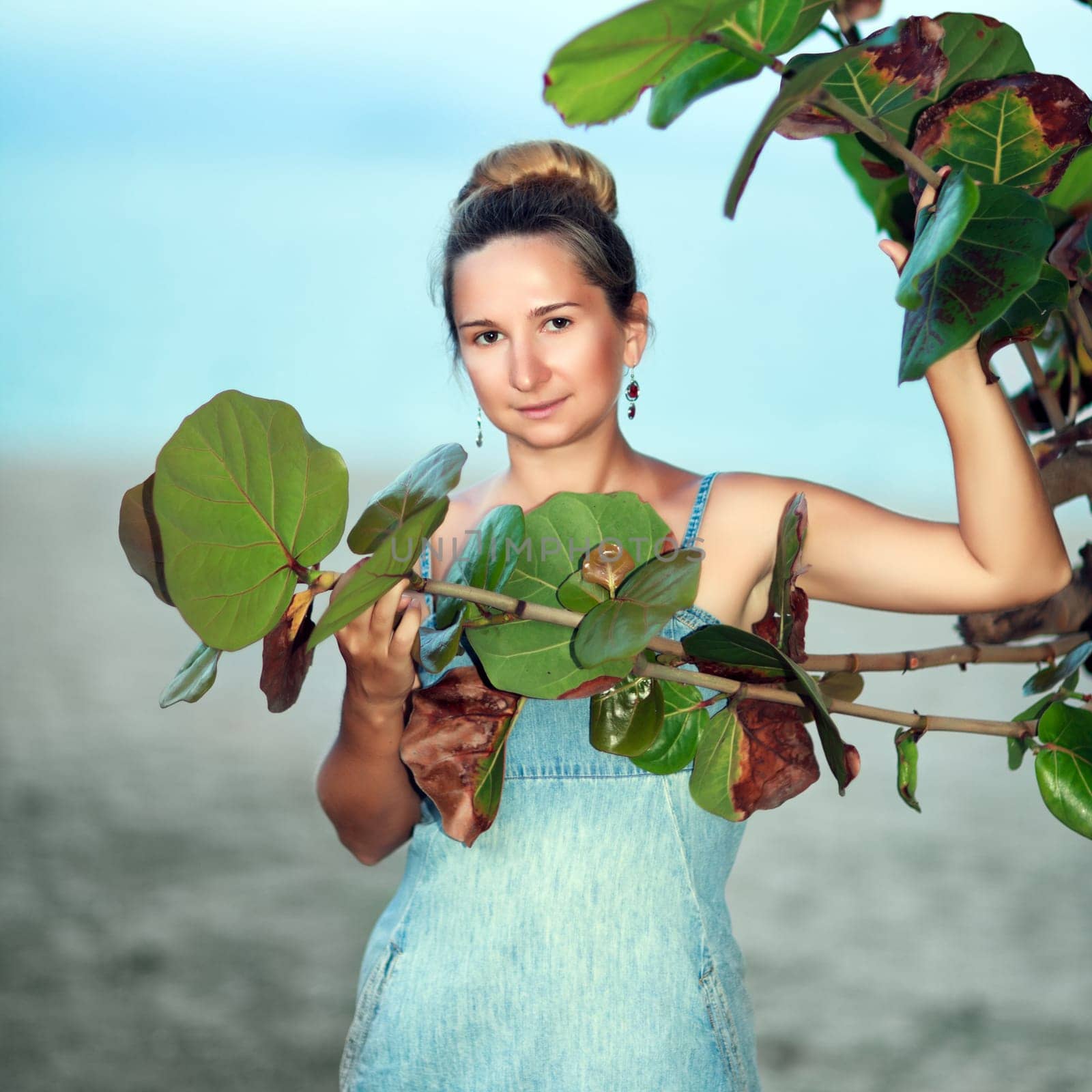 Outdoor portrait of a young woman