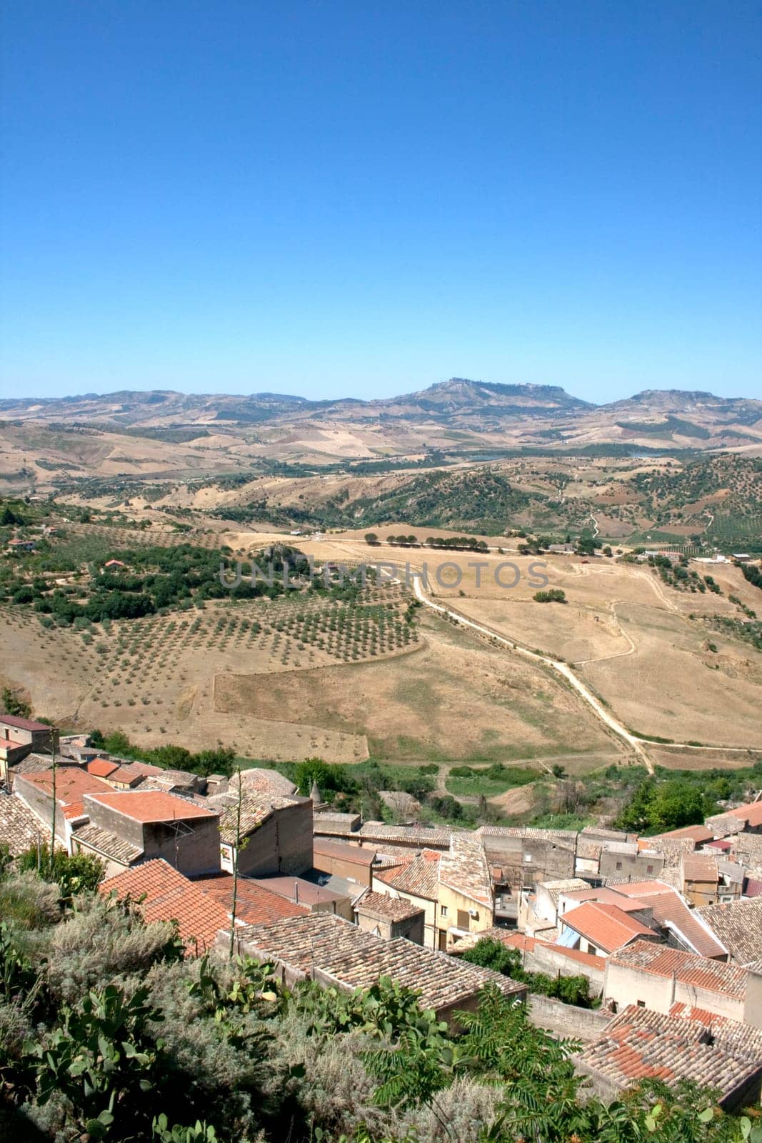 View of Leonforte, Sicily - Italy