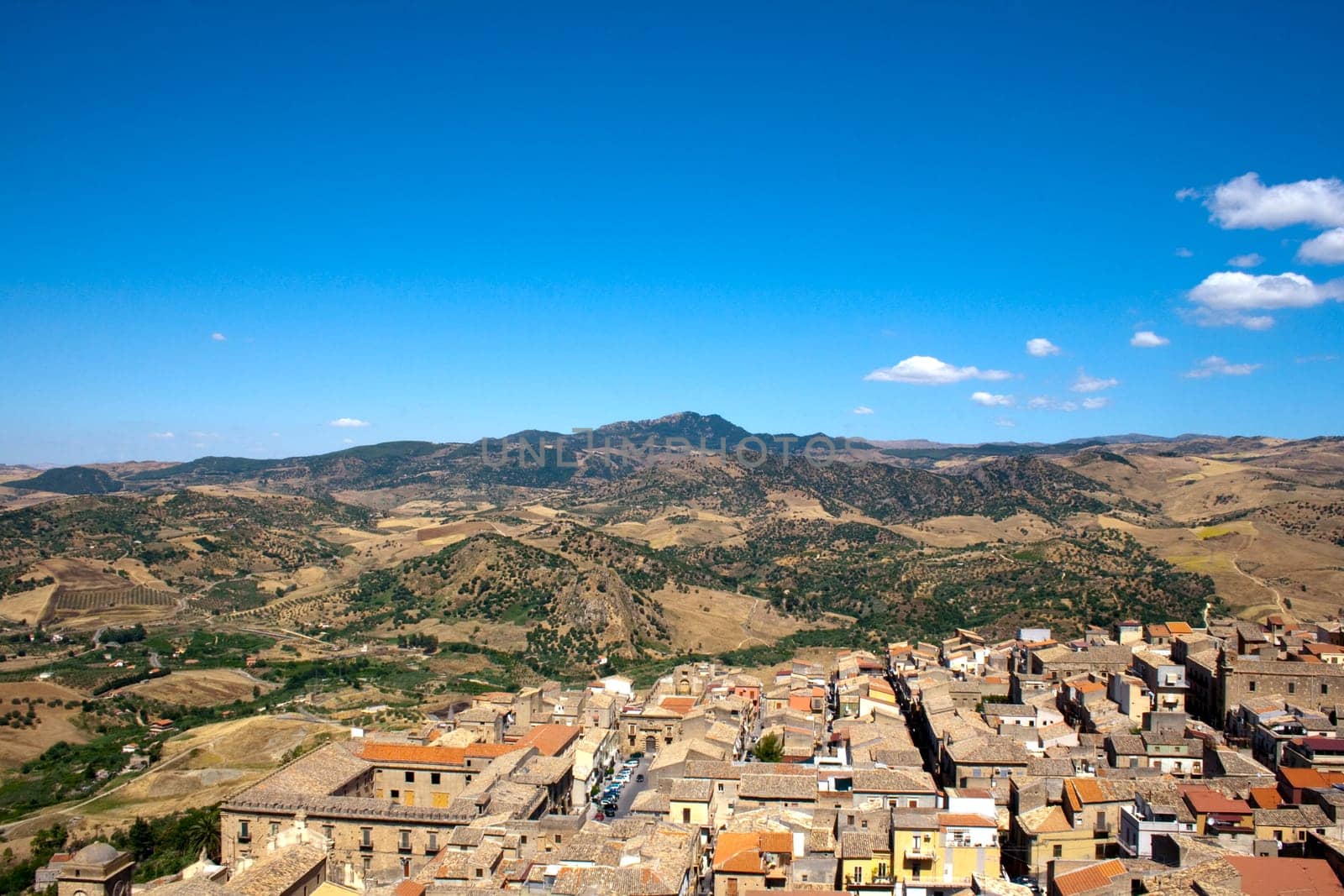 View of Leonforte, Sicily - Italy