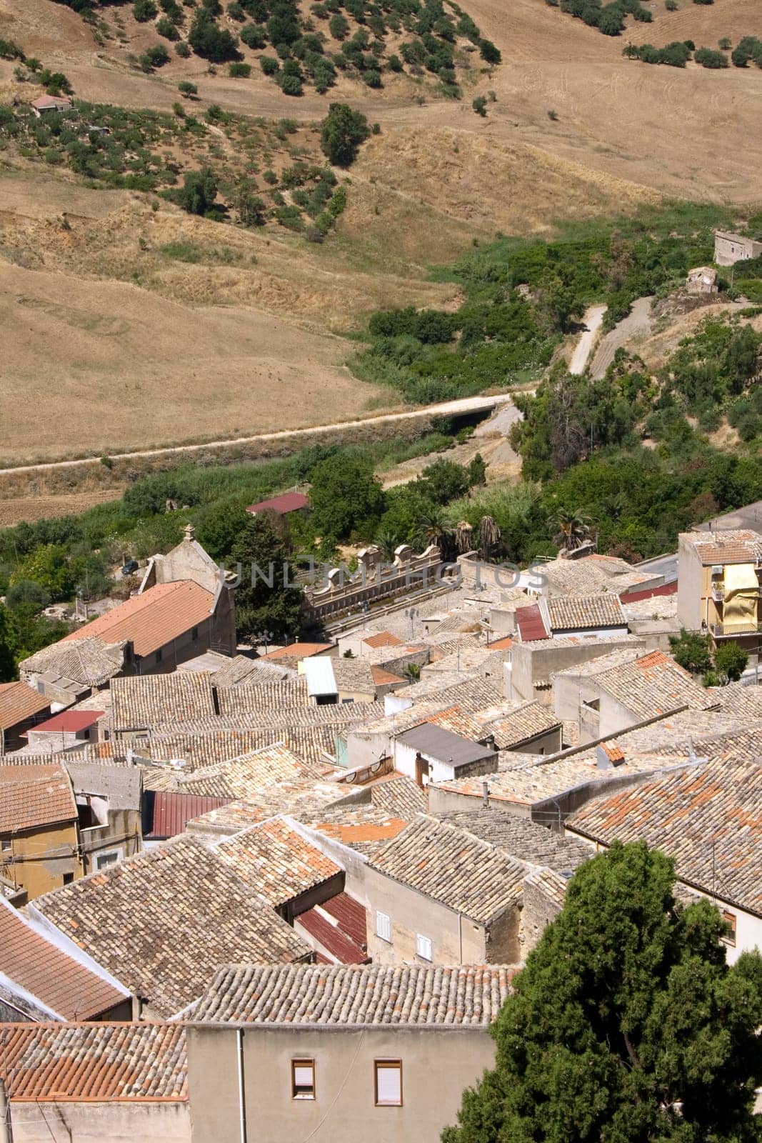 View of Leonforte, Sicily - Italy