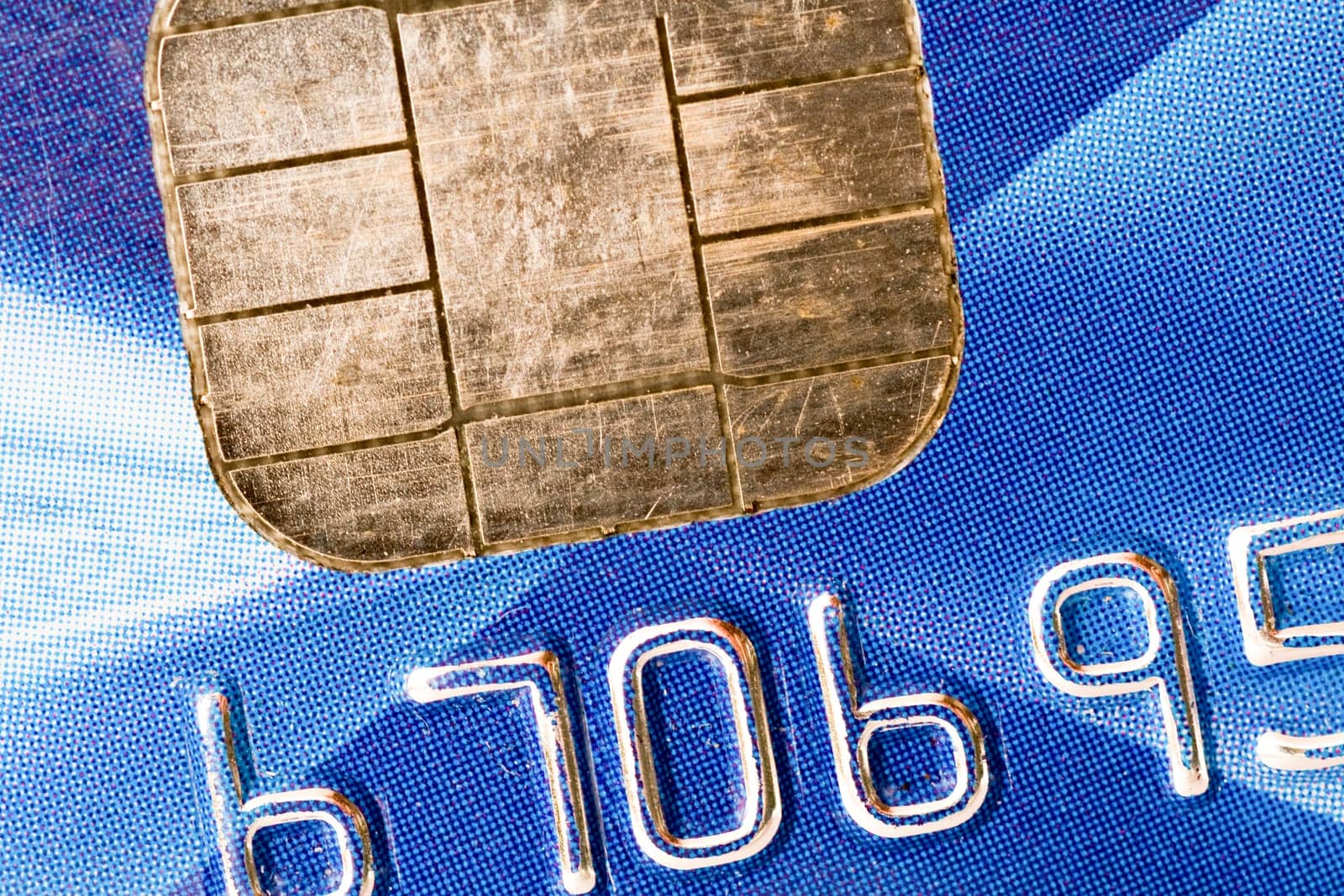 financial background. Close up view of a credit card