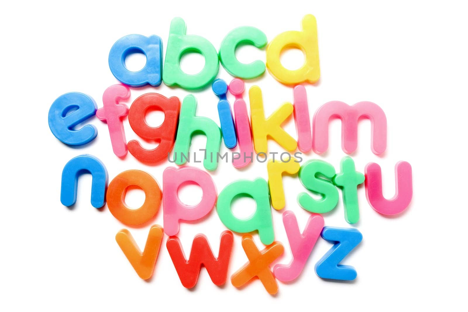 alphabet letters isolated on white background