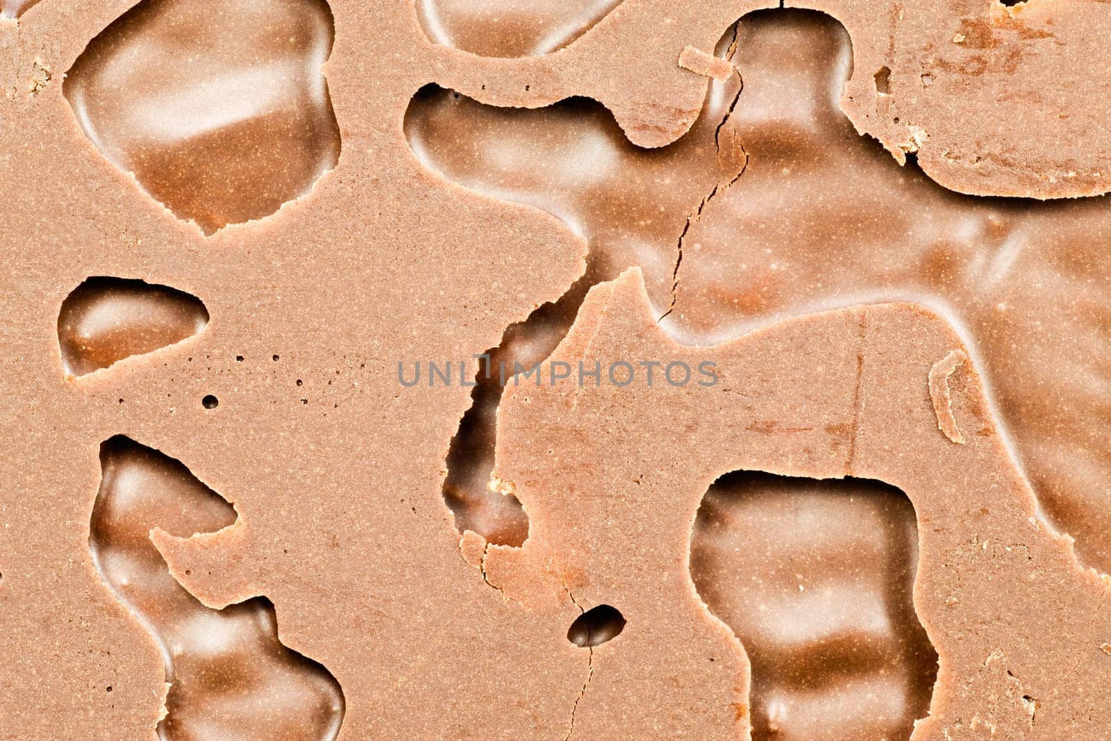 close up of a milk chocolate texture