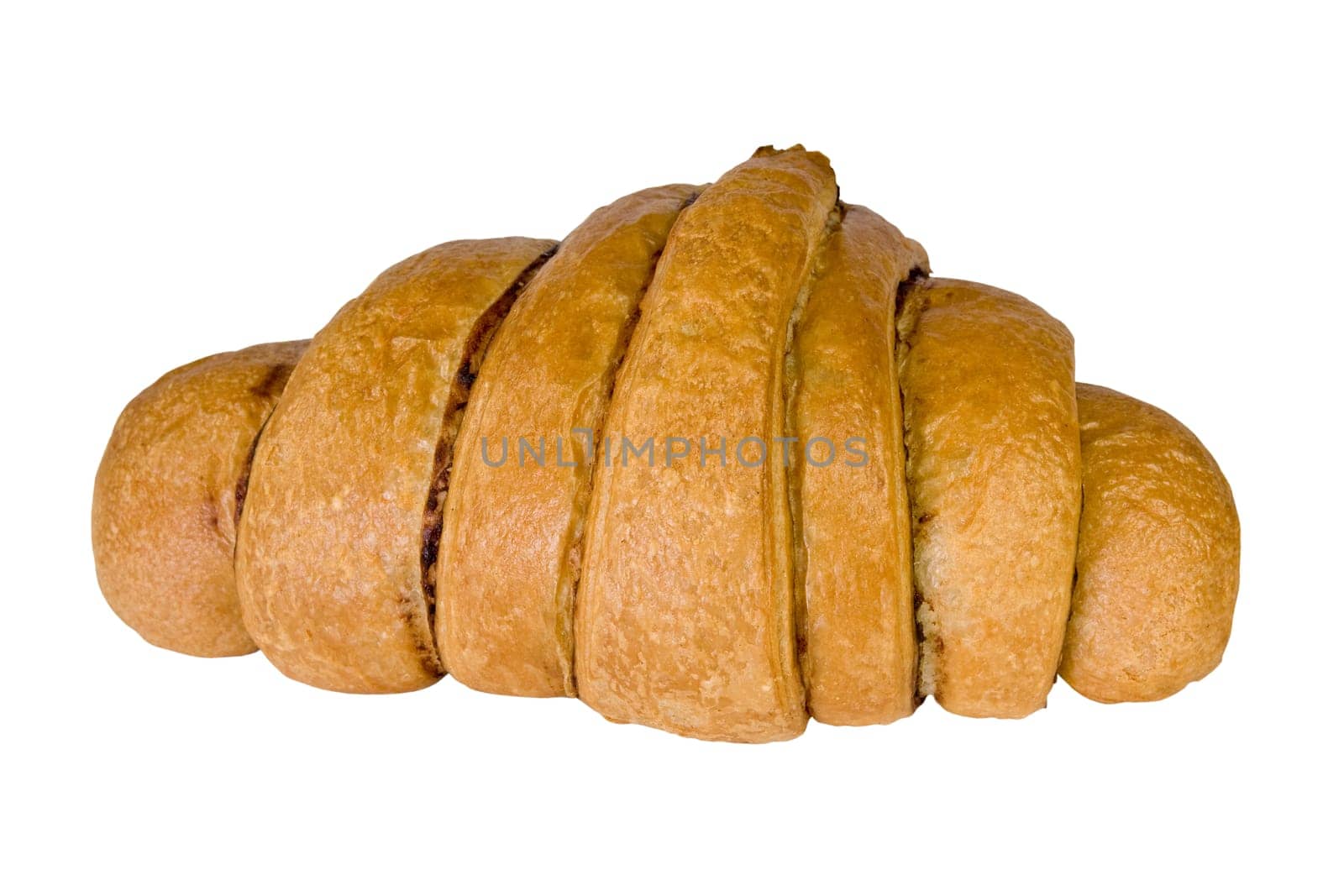 fresh tasty bun isolated over a white background
