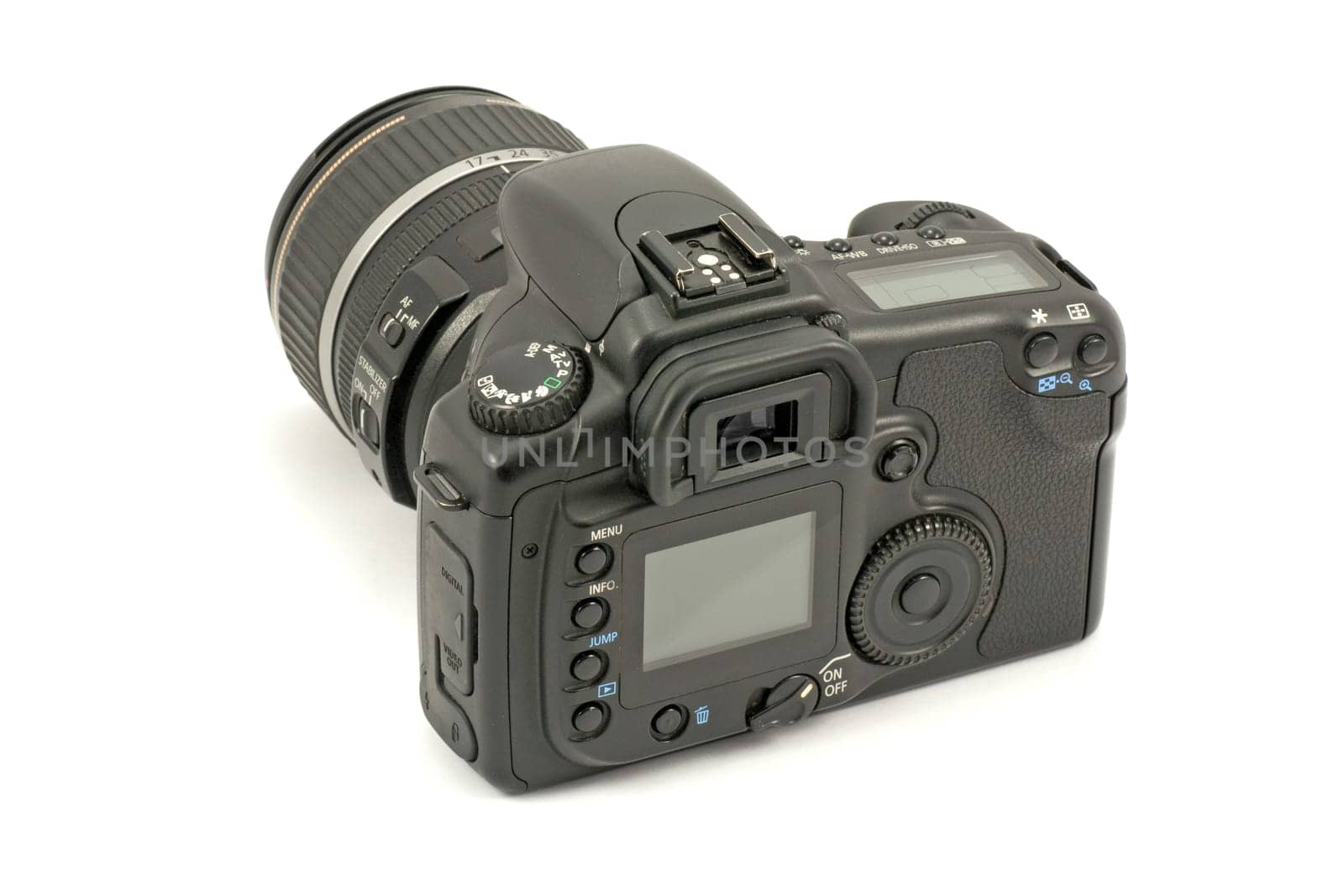 digital photo camera isolated on white background