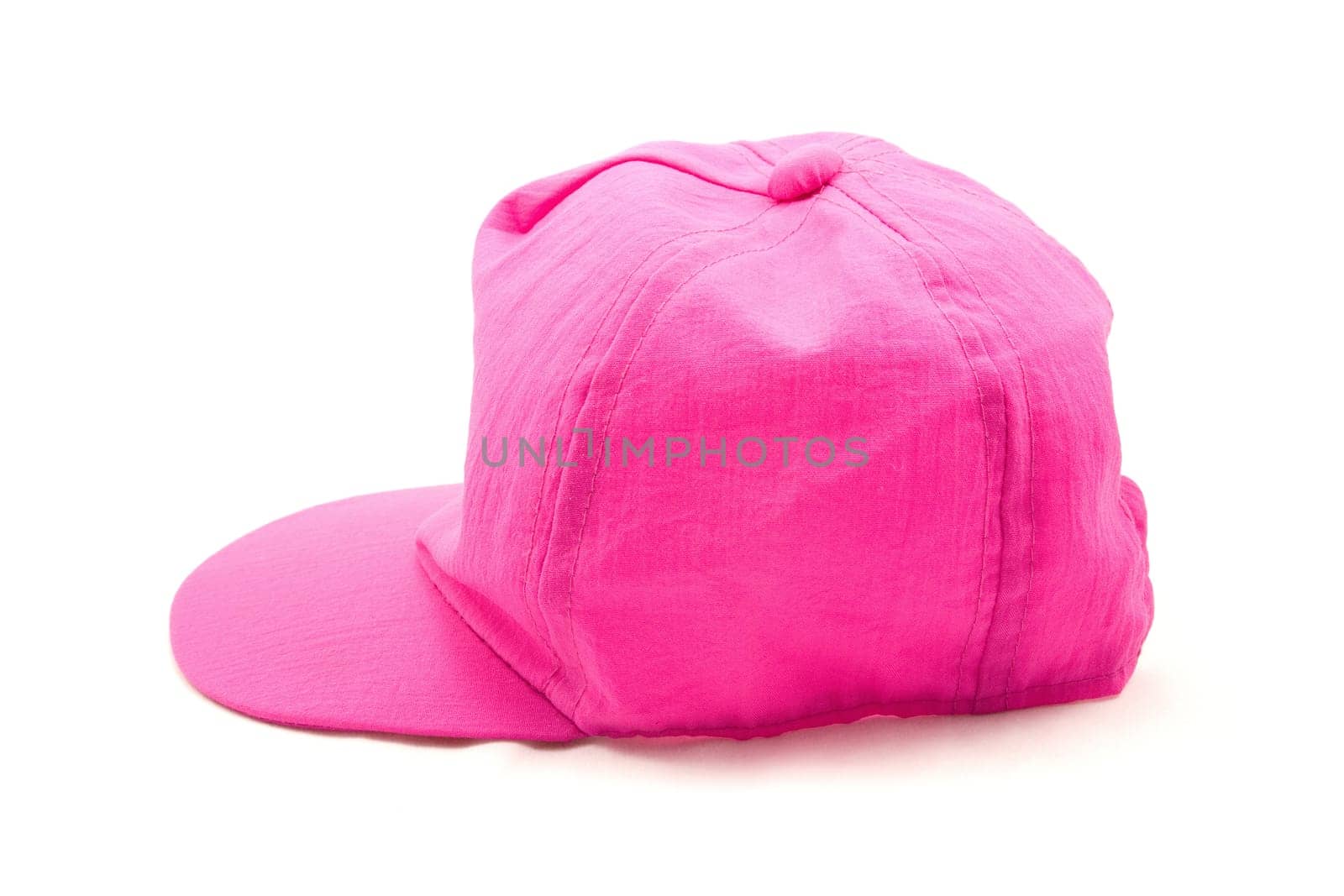 pink baby hat isolated on white background