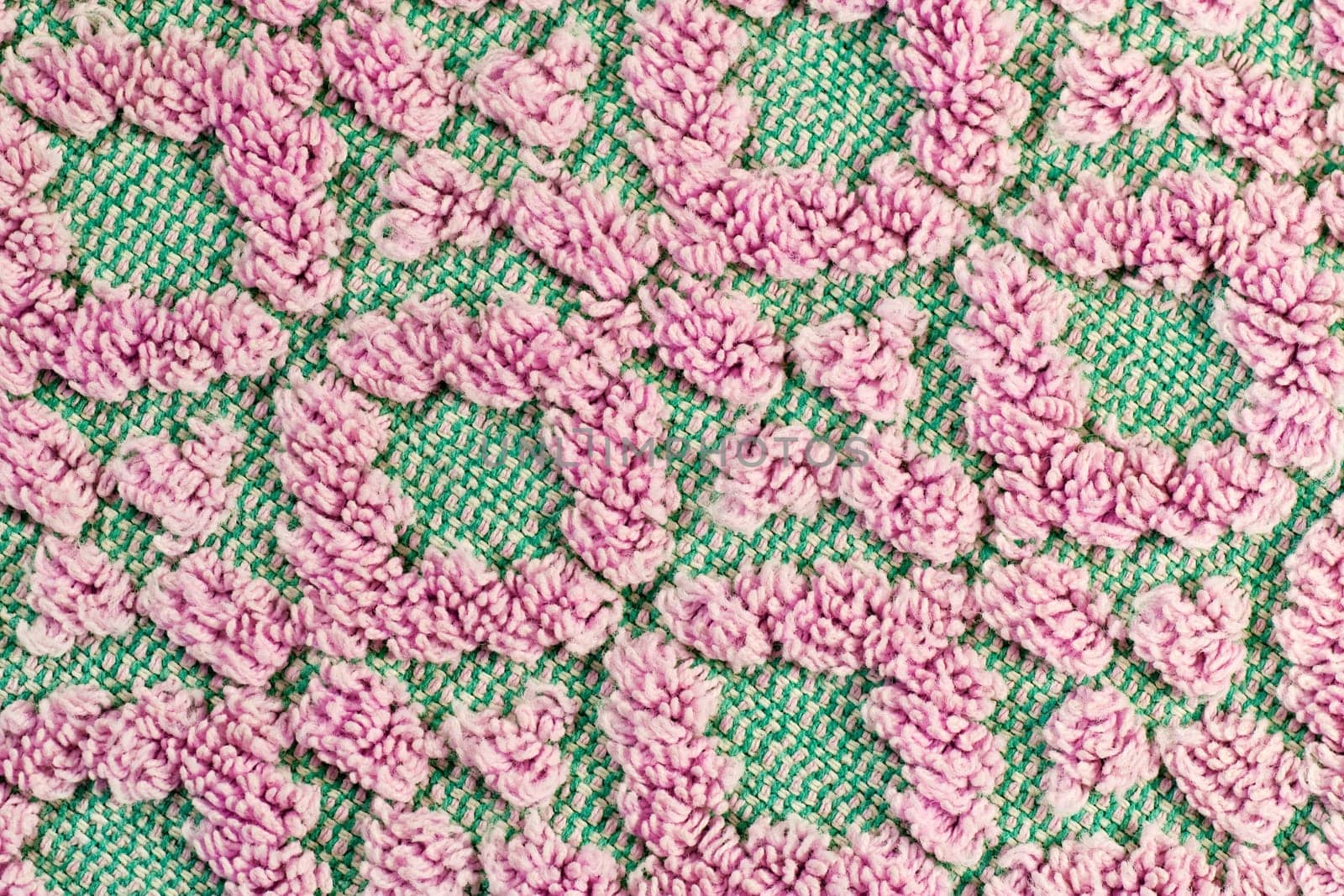 close up of the surface of a towel