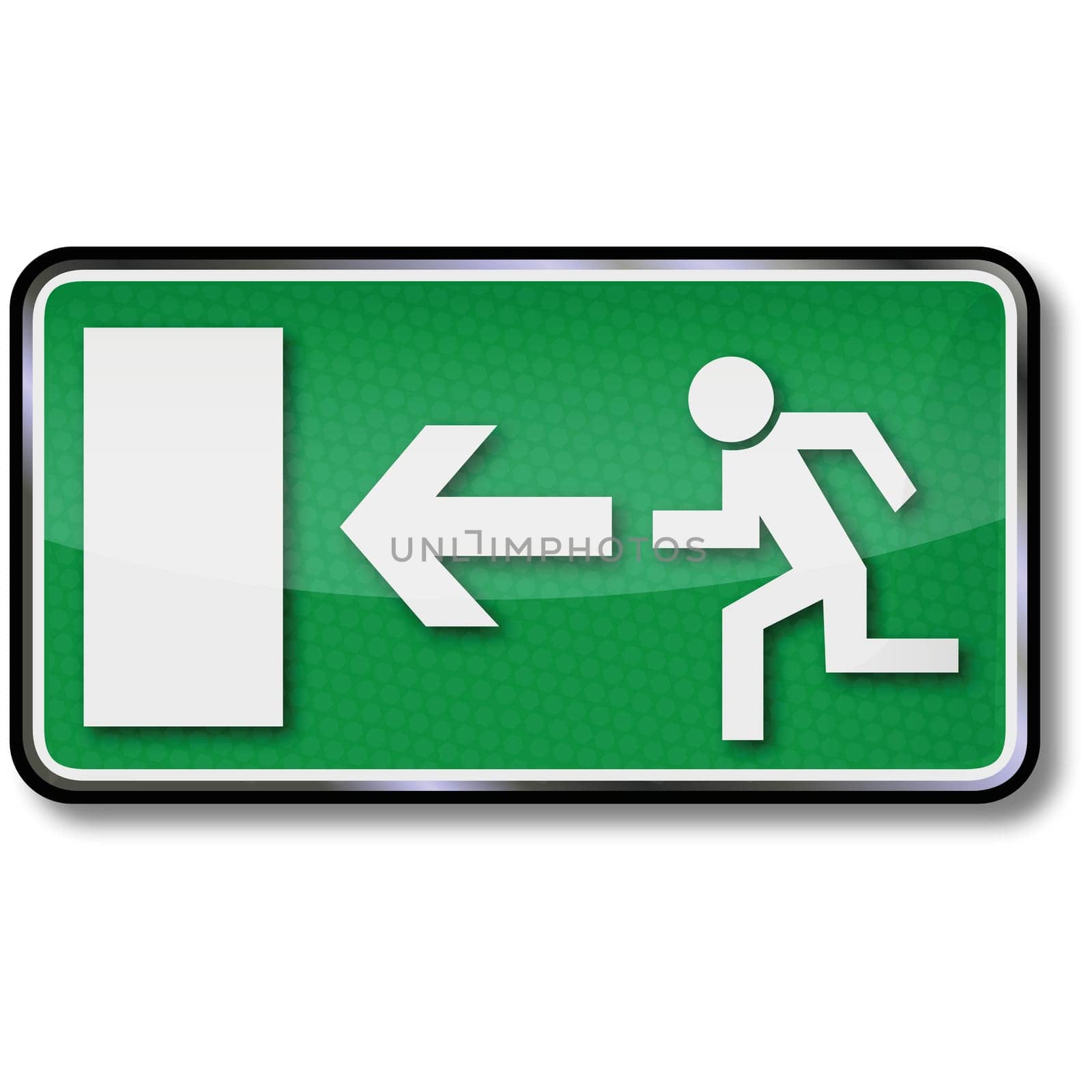 Escape route sign