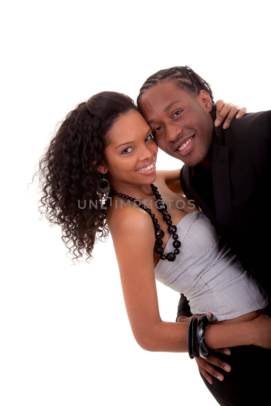 Loving couple playing