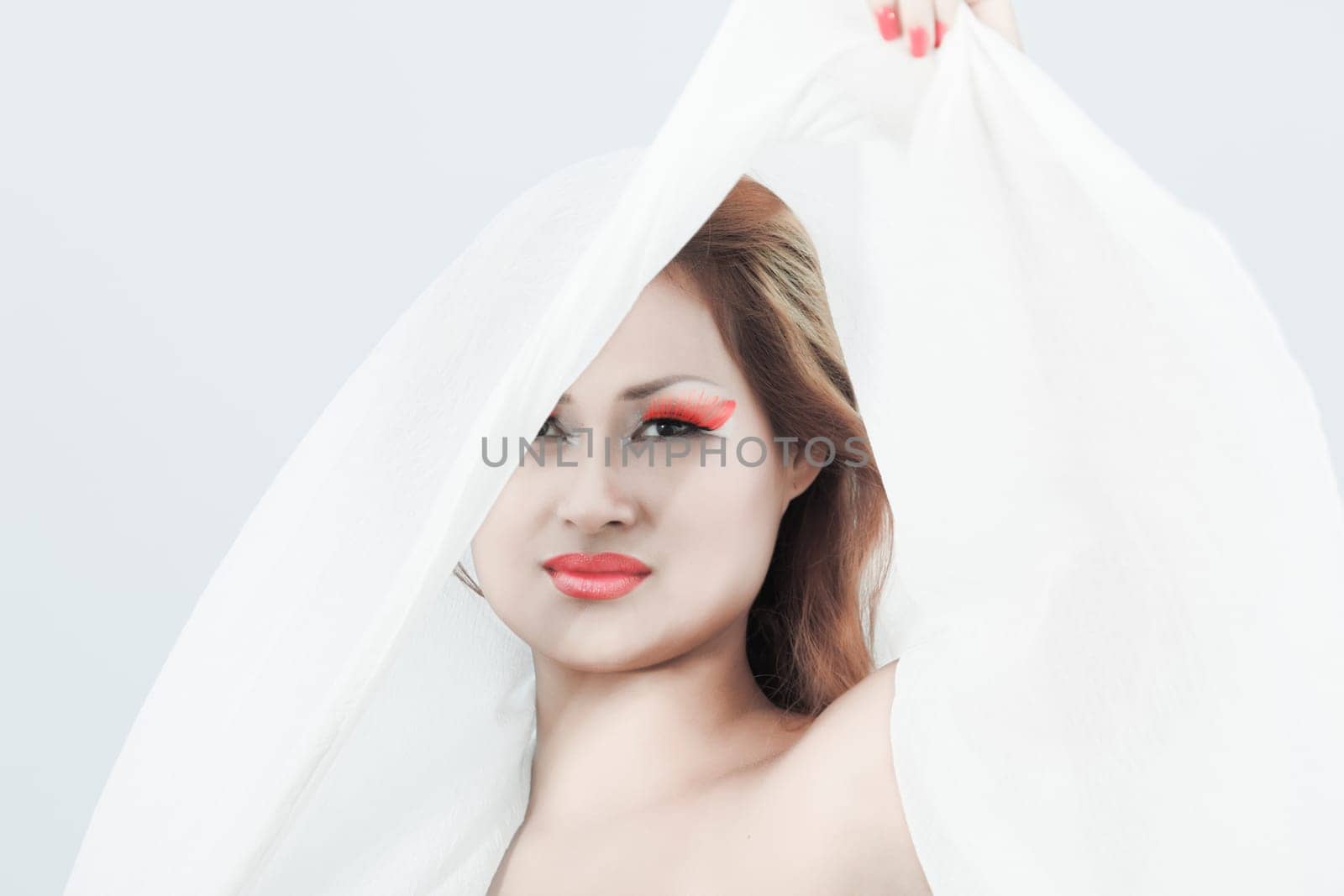 Portrait of a beautiful asian woman with makeup