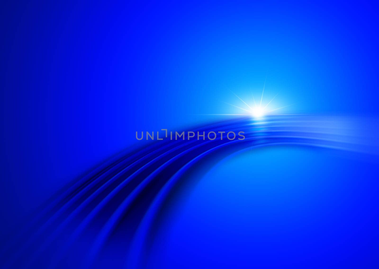 Illustration of blue abstract design