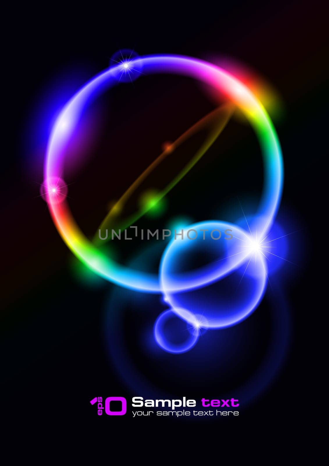 Abstract vector eps10 glowing background. Bubbles. For your design.