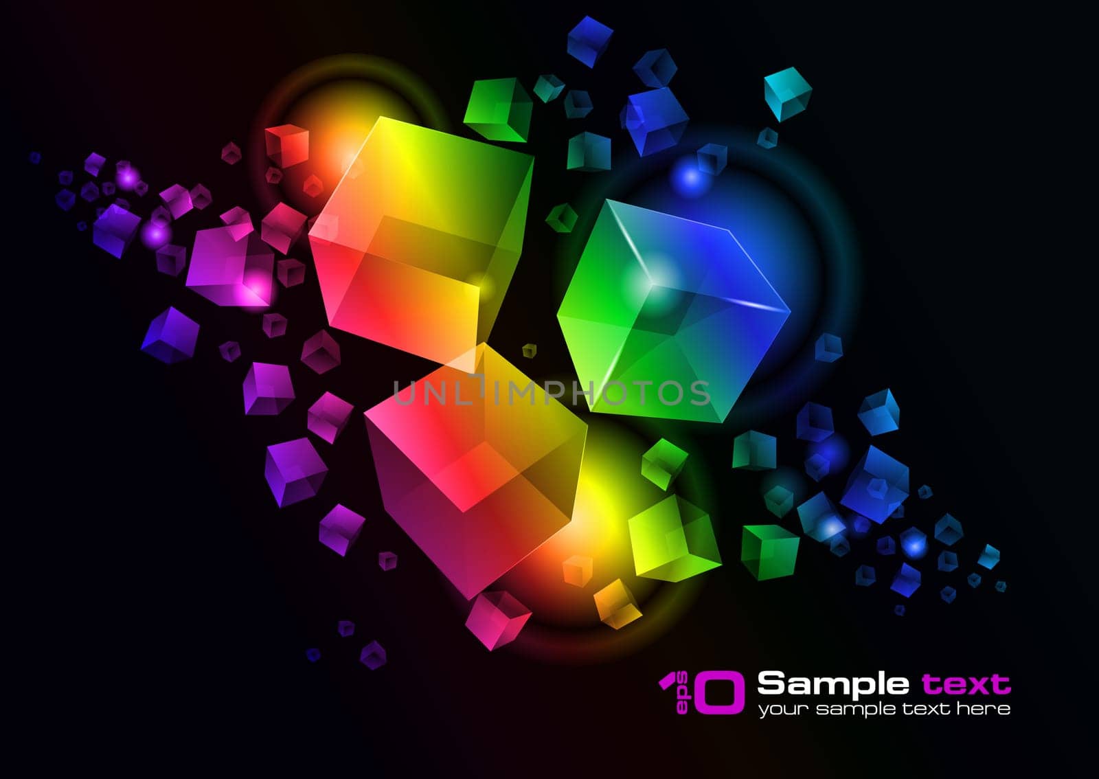 Abstract vector glowing background. For your design. Eps 10.