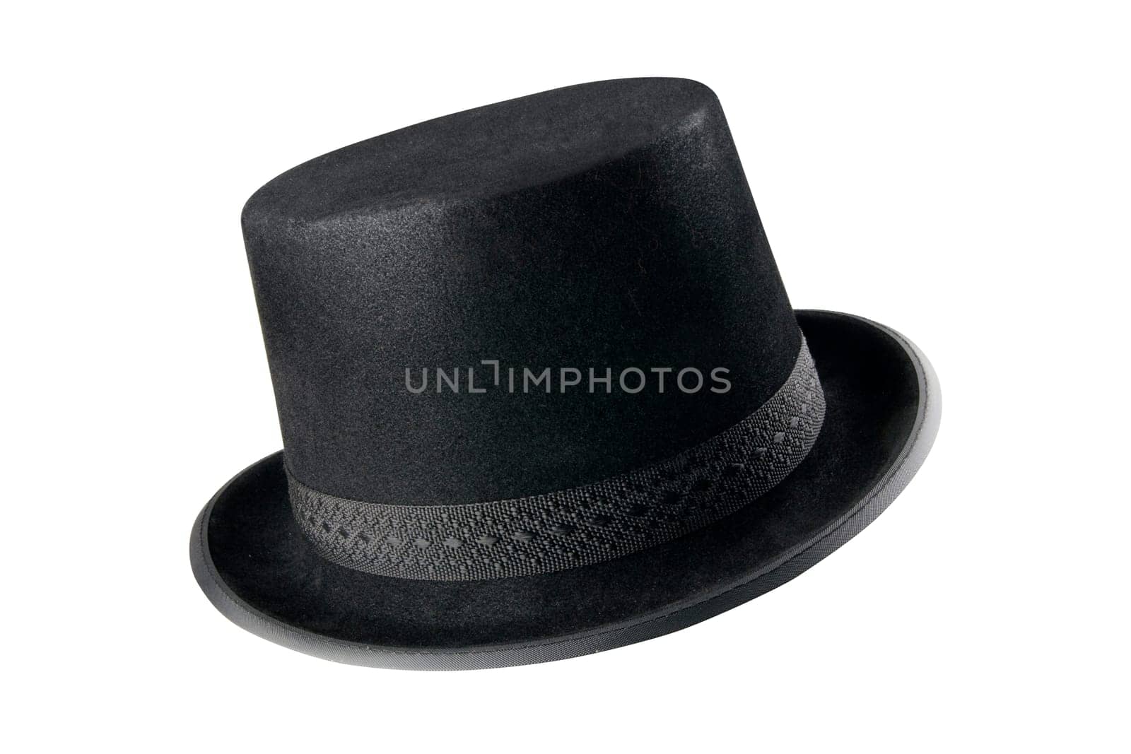 A stylish black hat - isolated with clipping path