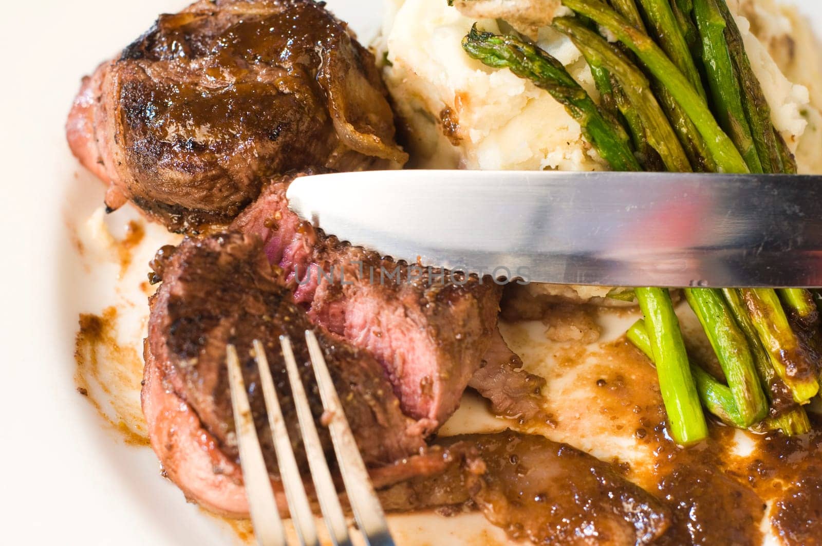 Filet mignon steak on a plate