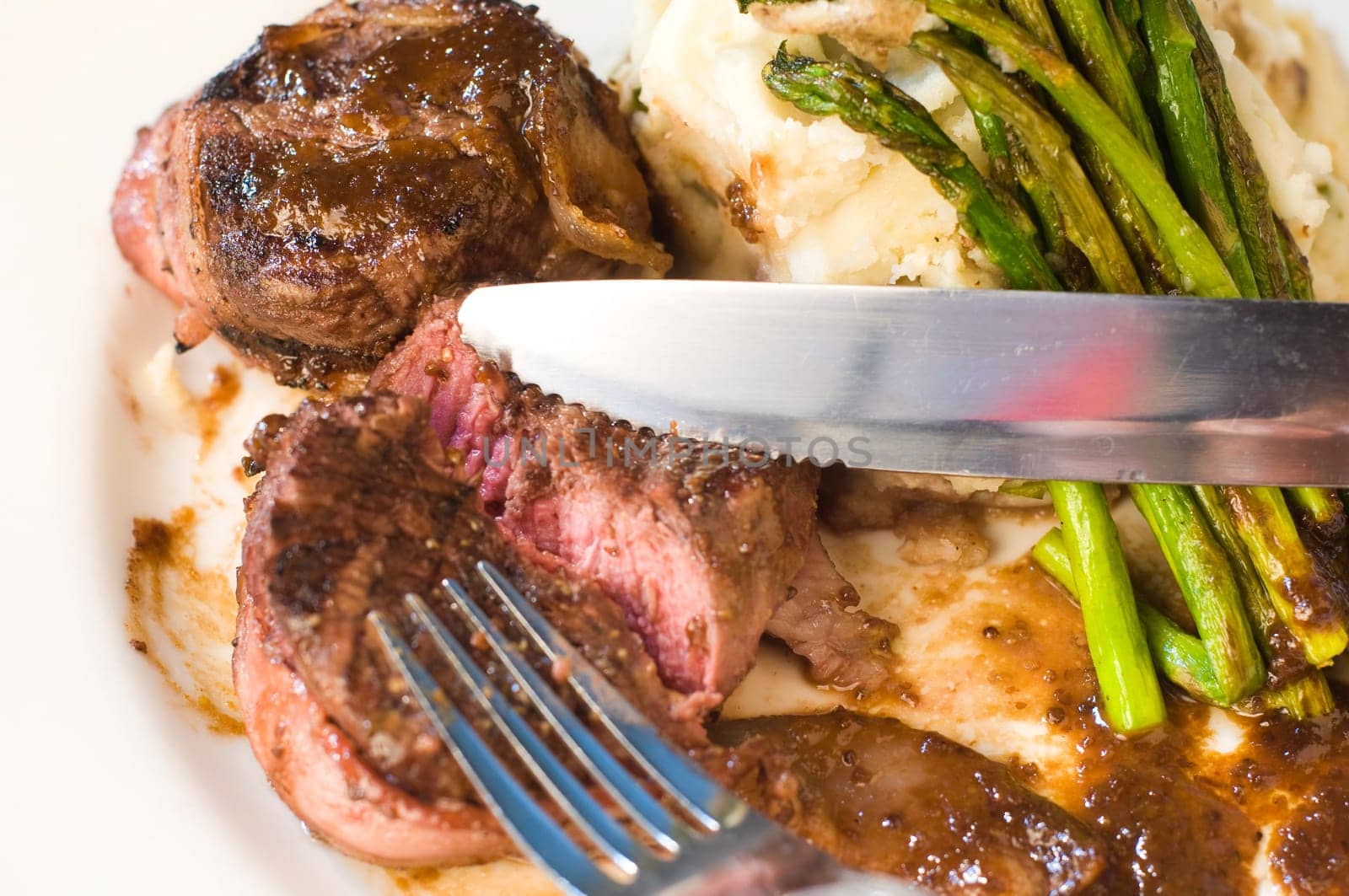 Filet mignon steak on a plate