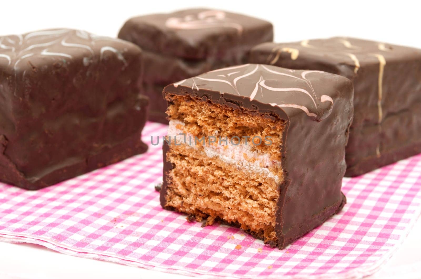 Chocolate Coated Gingerbread Cake With Cream