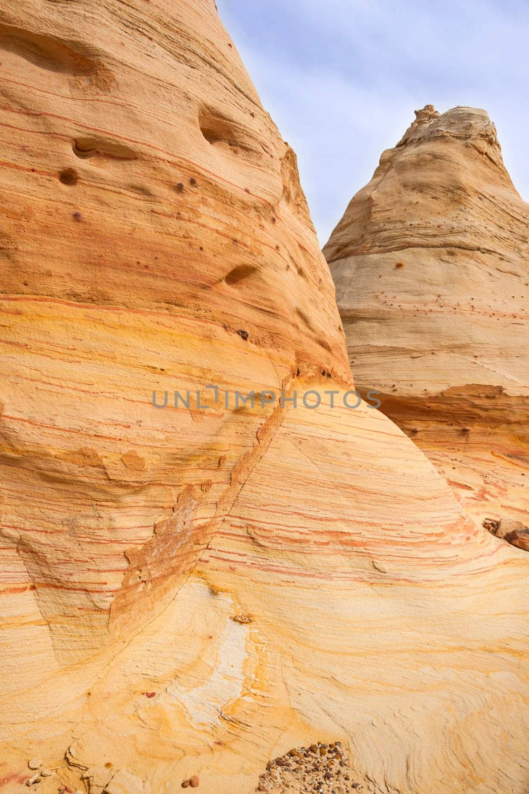 Brightly colored sandstone formations in New Mexico
