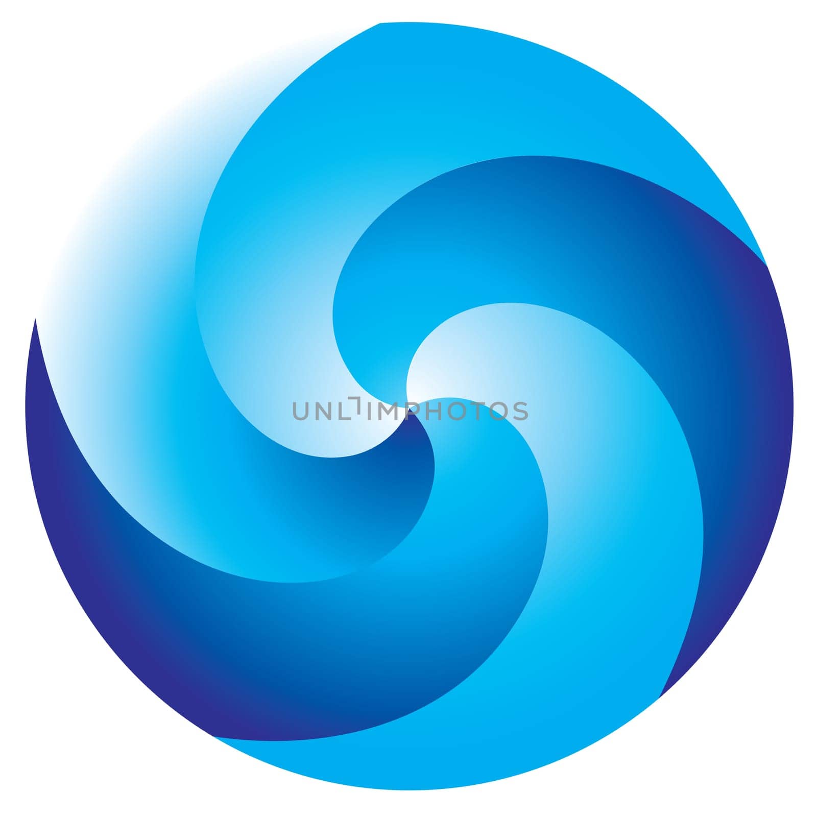 Abstract vortex on white background
