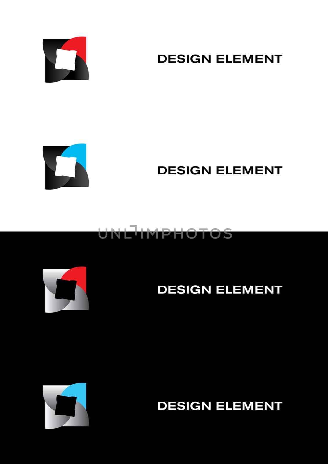 Graphic design element. Abstract Square.
