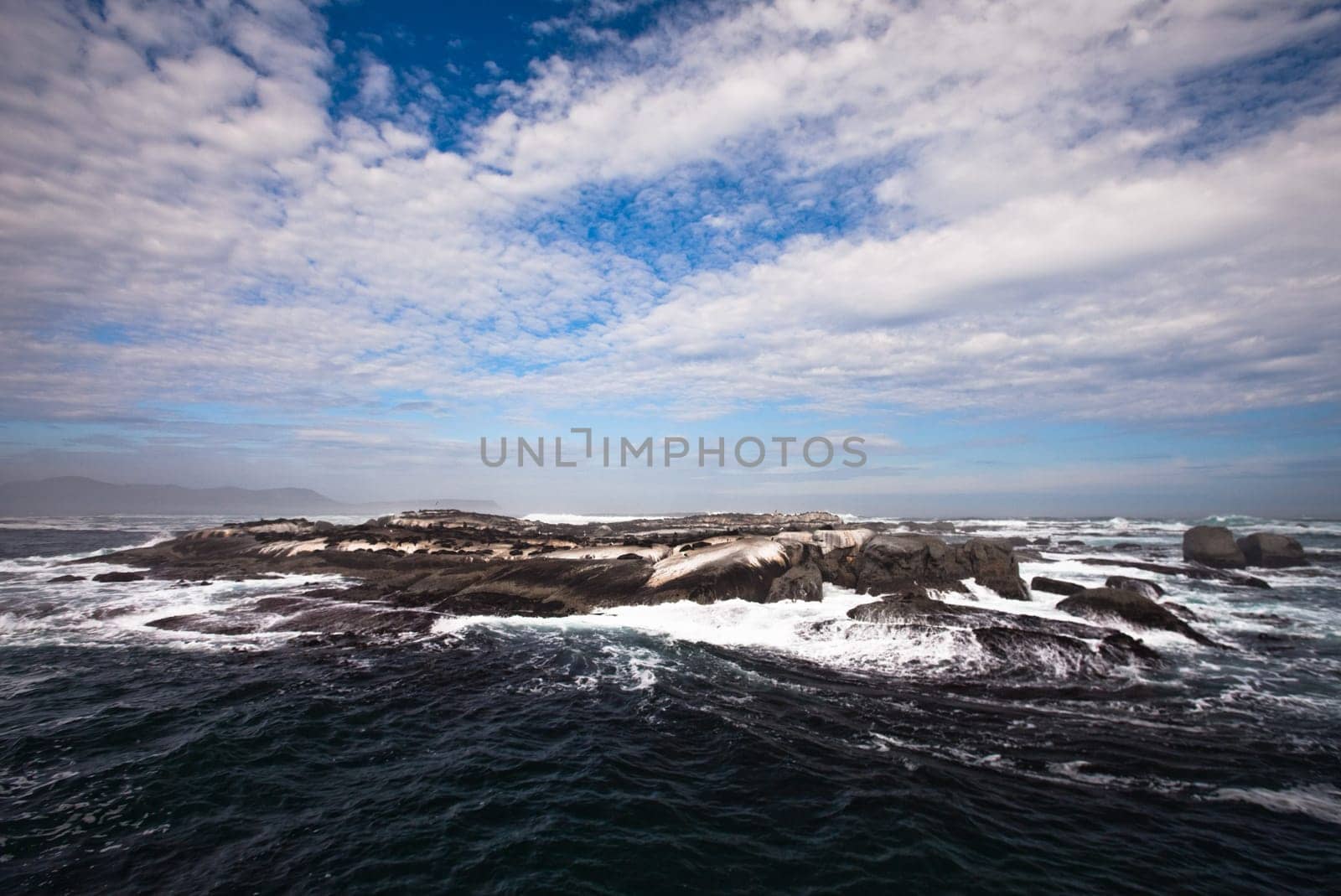 Waves breaking on rocks, Hout Bay, South Africa