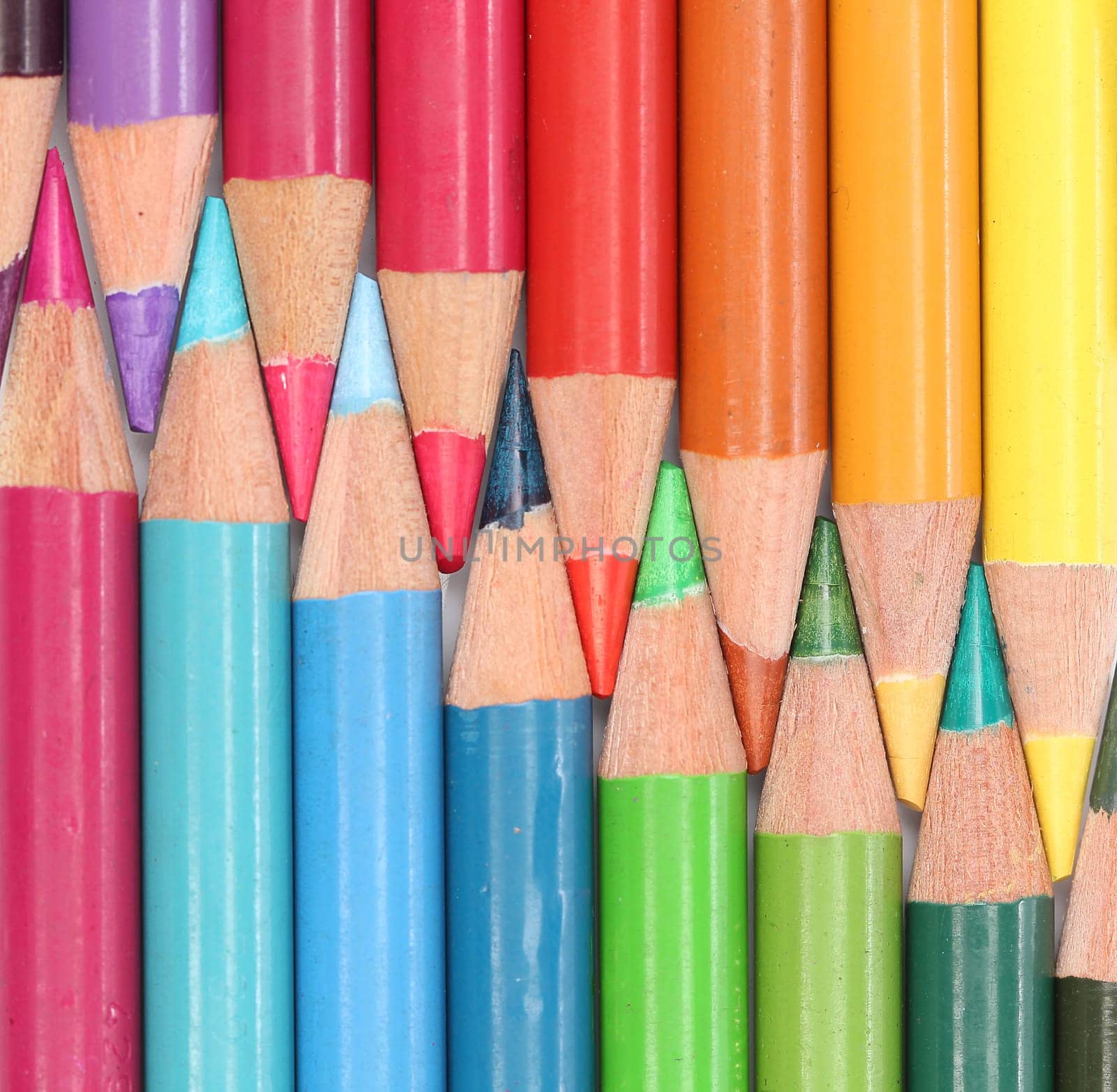 Group of color pencils