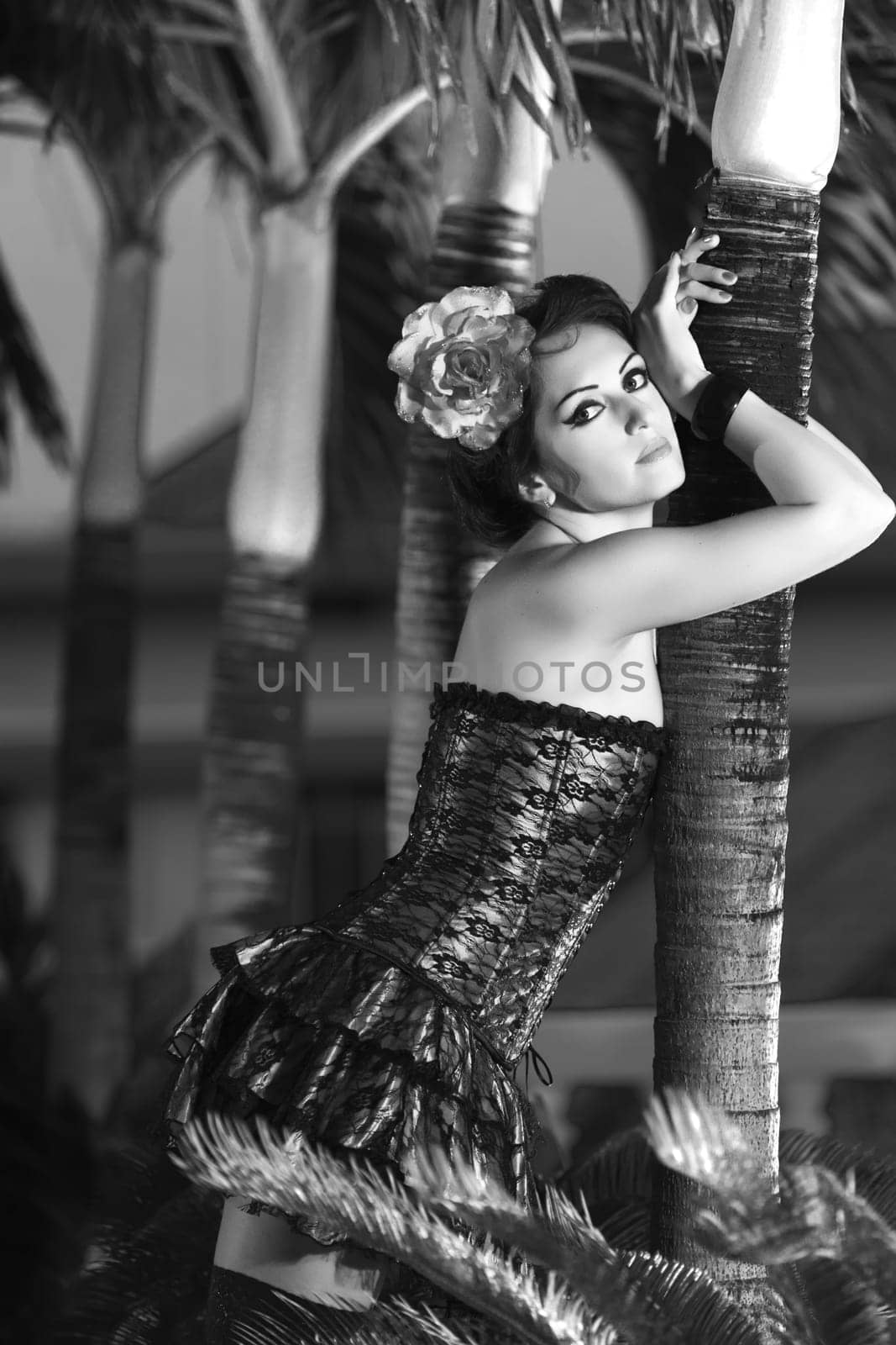 Fashion style portrait of beautiful attractive woman