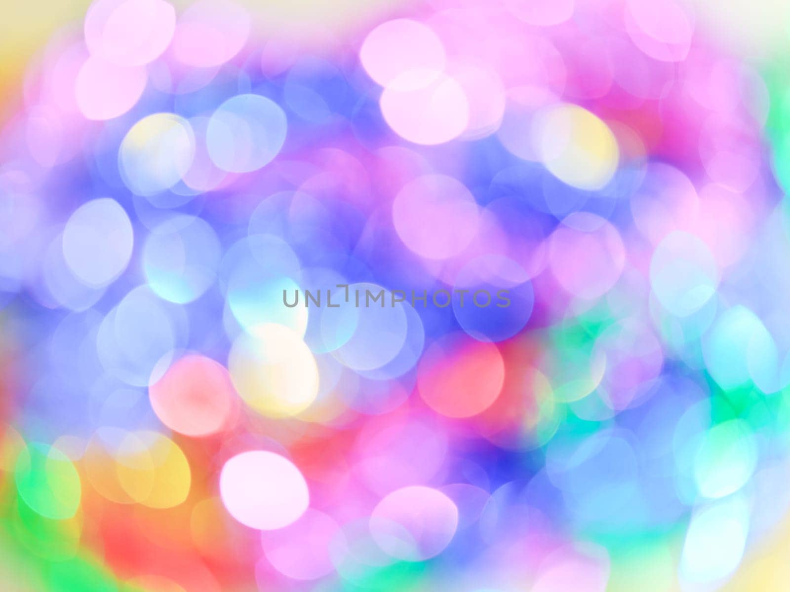 Colorful abstract blurred Christmas background with colorful highlights