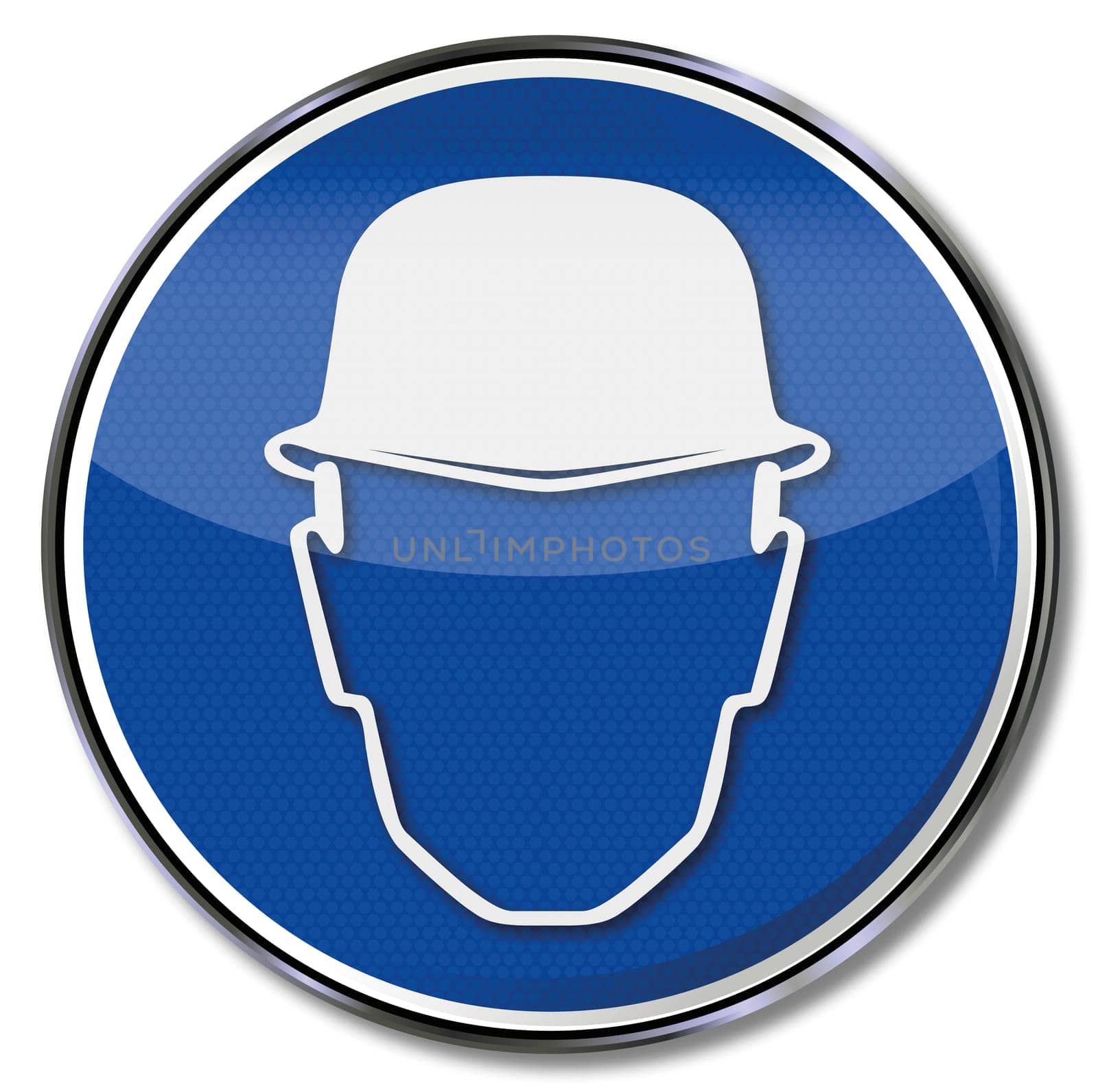 Safety sign helmet