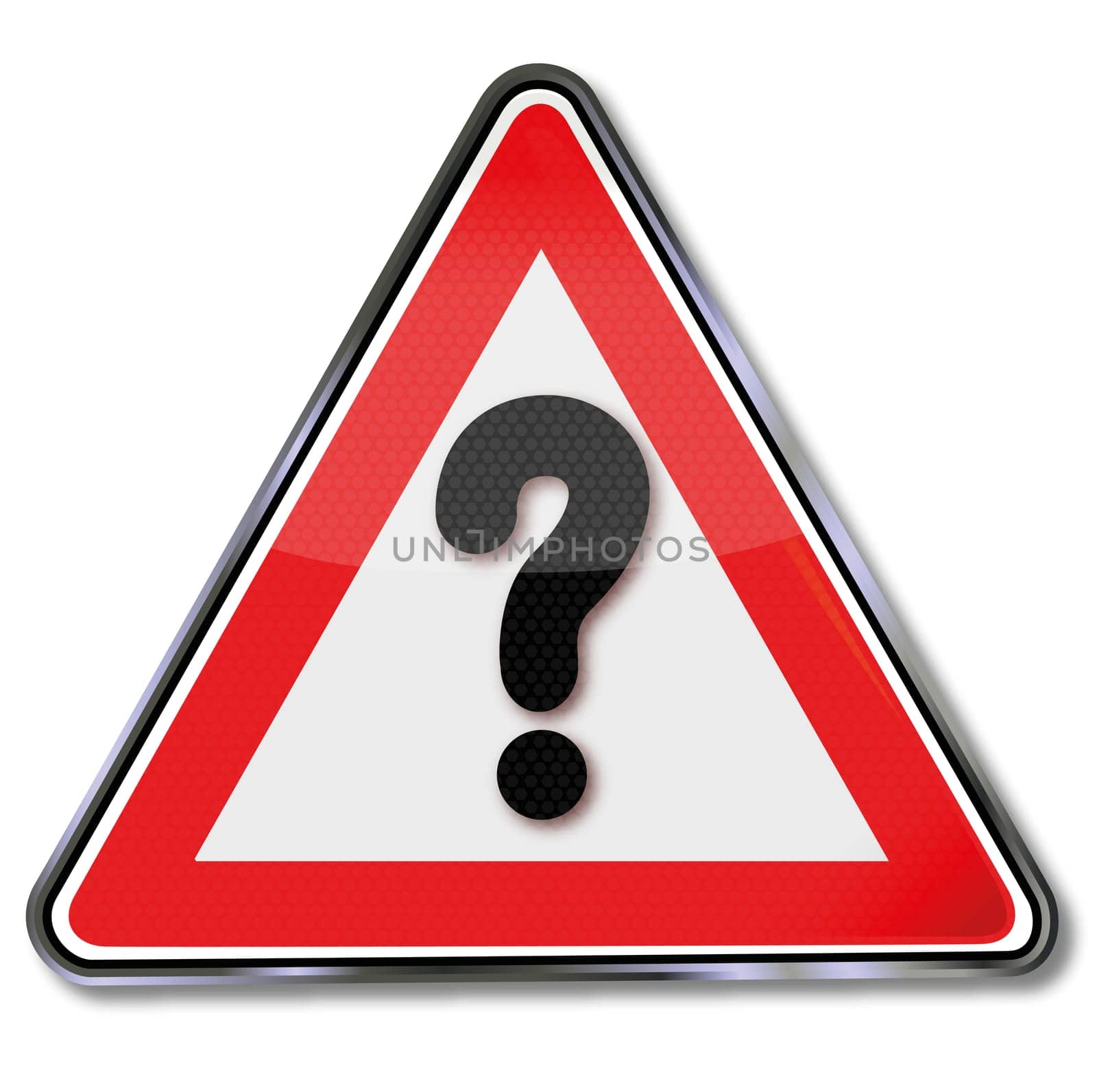 Sign with question mark