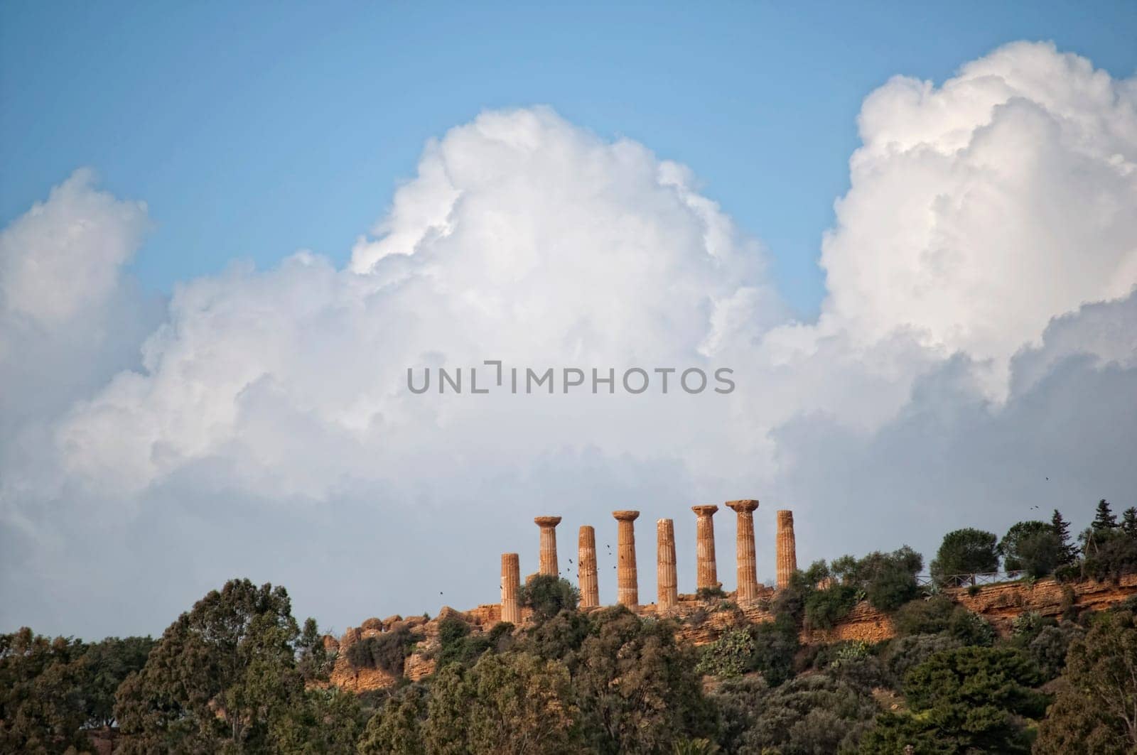Temple of Hercules in the Valley of the Temples in Agrigento