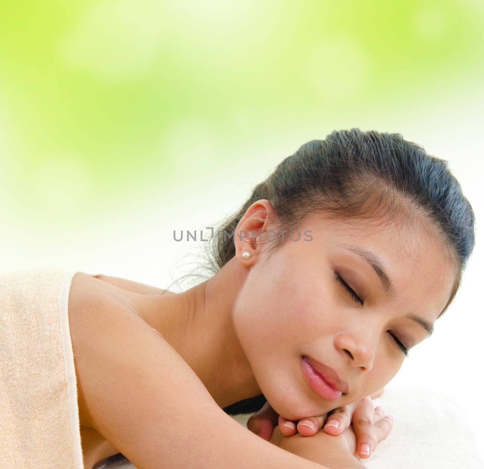 Asian Girl having a massage