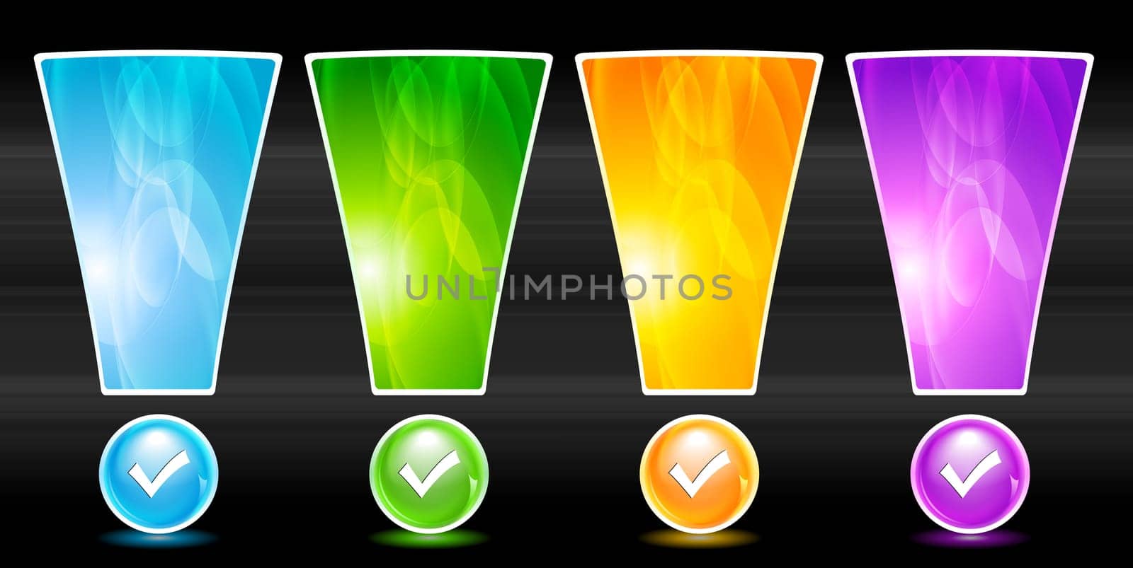 Colorful website elements. Eps 10 vector