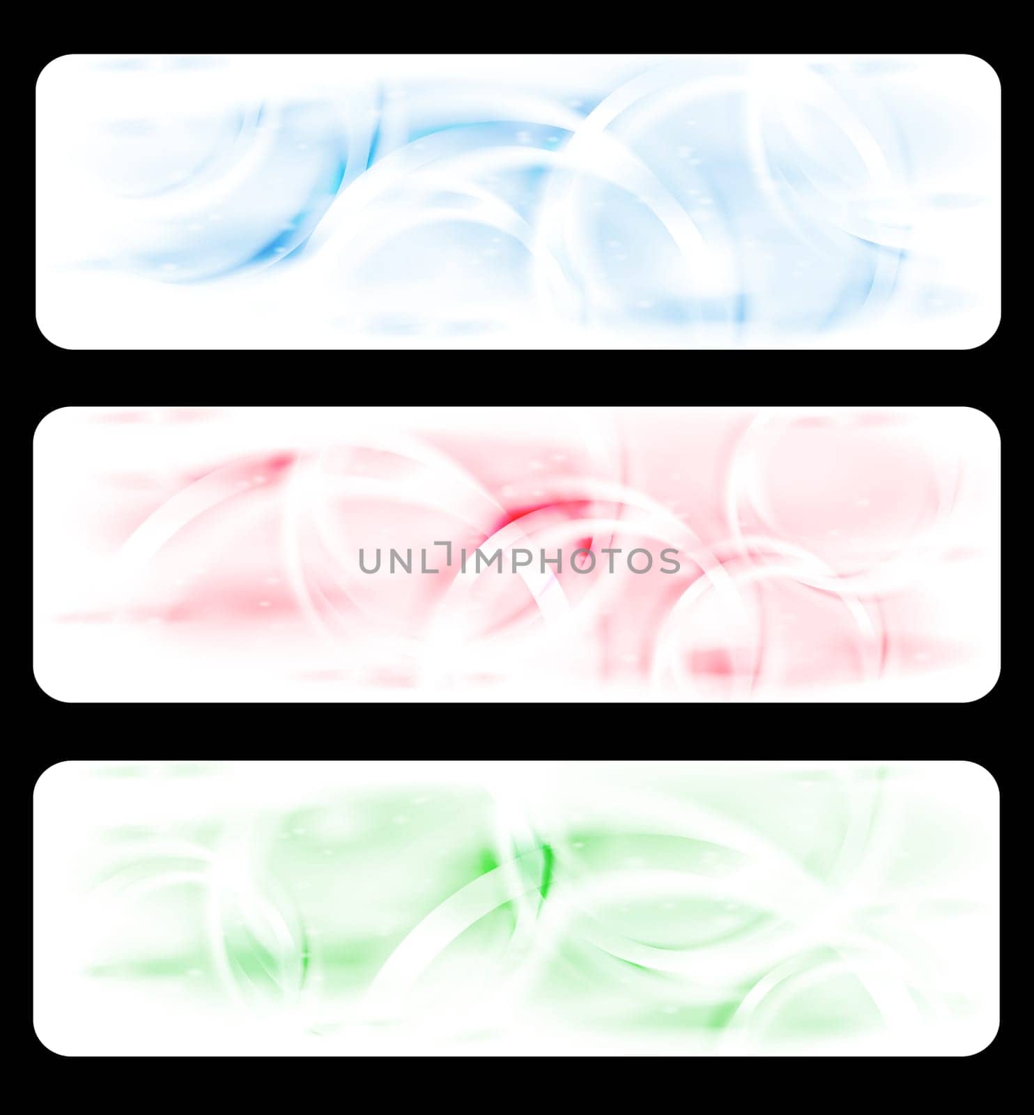 Set of elegant light banners. Eps 10 vector