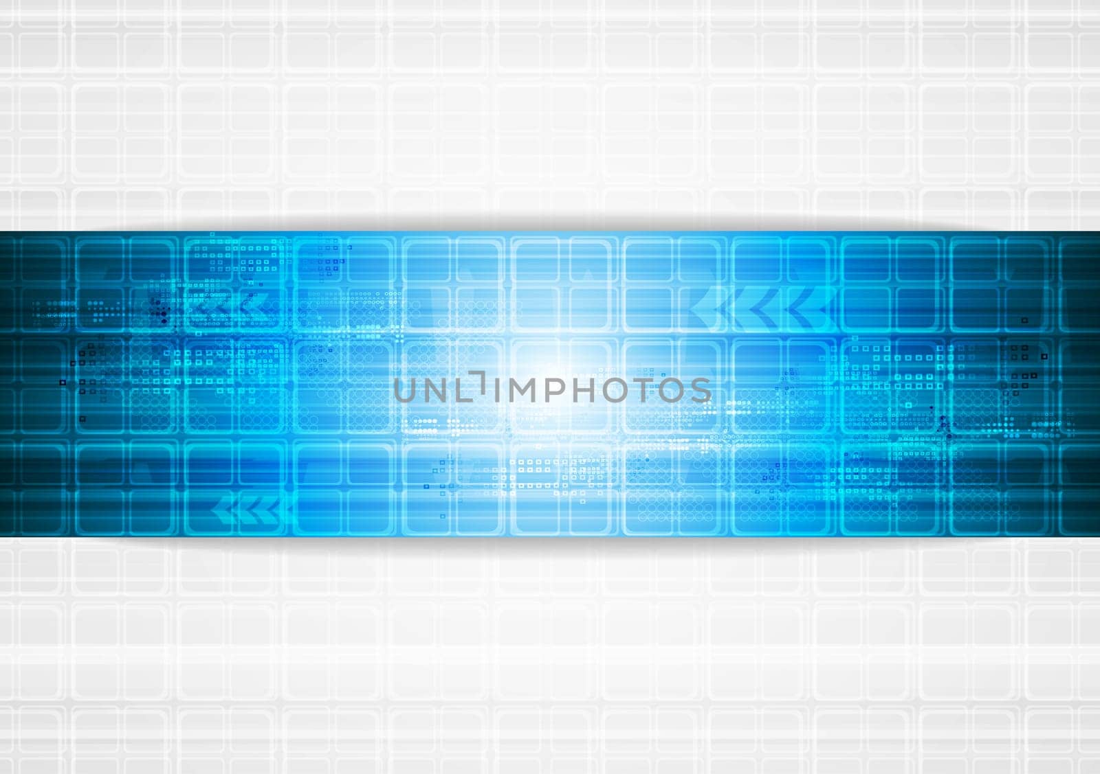 Hi-tech blue background. Vector illustration eps 10