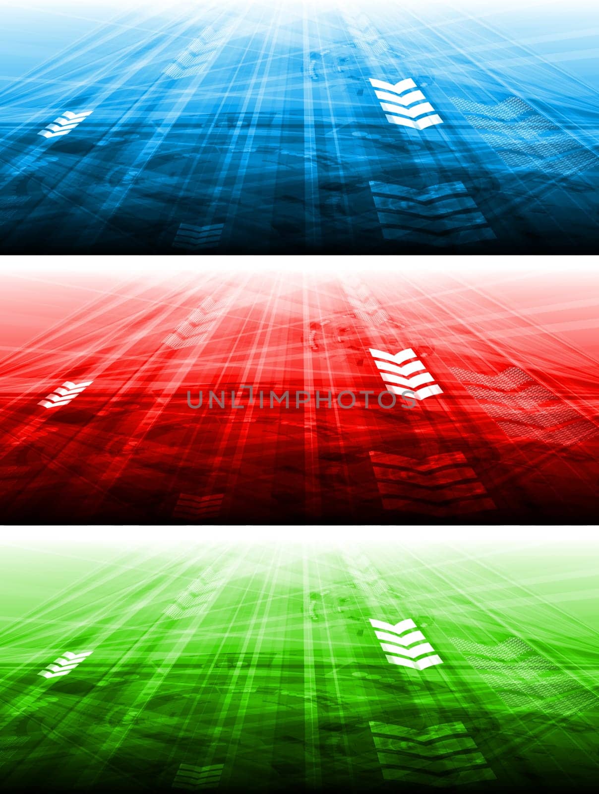 Set of hi-tech banners. Eps 10 vector illustration
