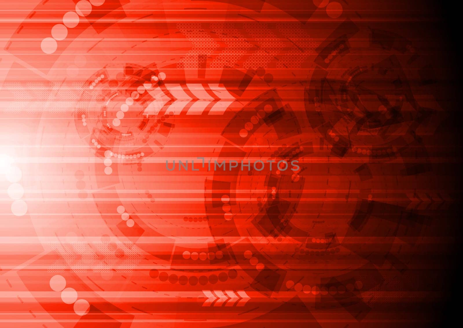 Red background with technical elements. Eps 10