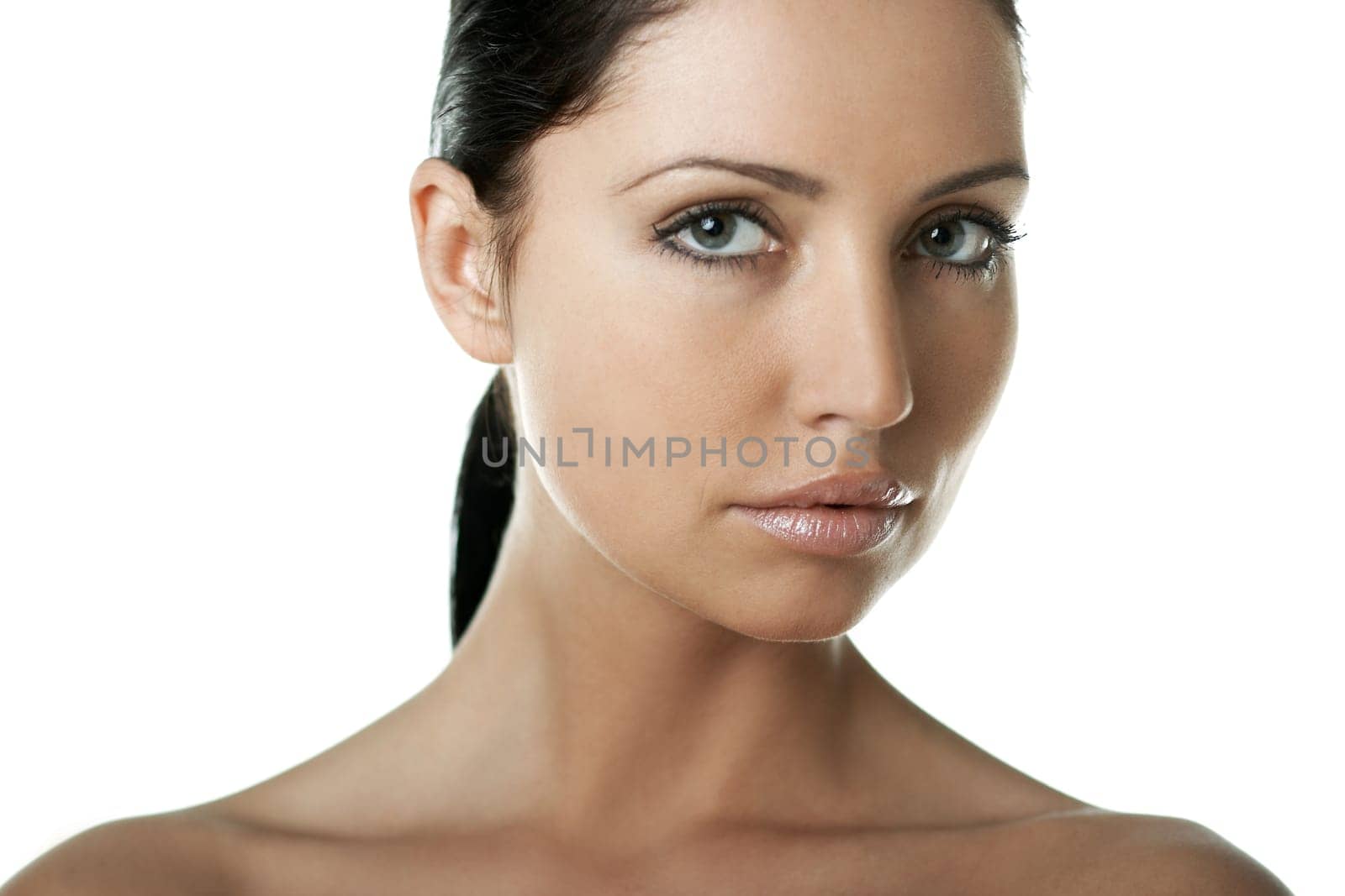 Portrait of Fresh and Beautiful brunette woman