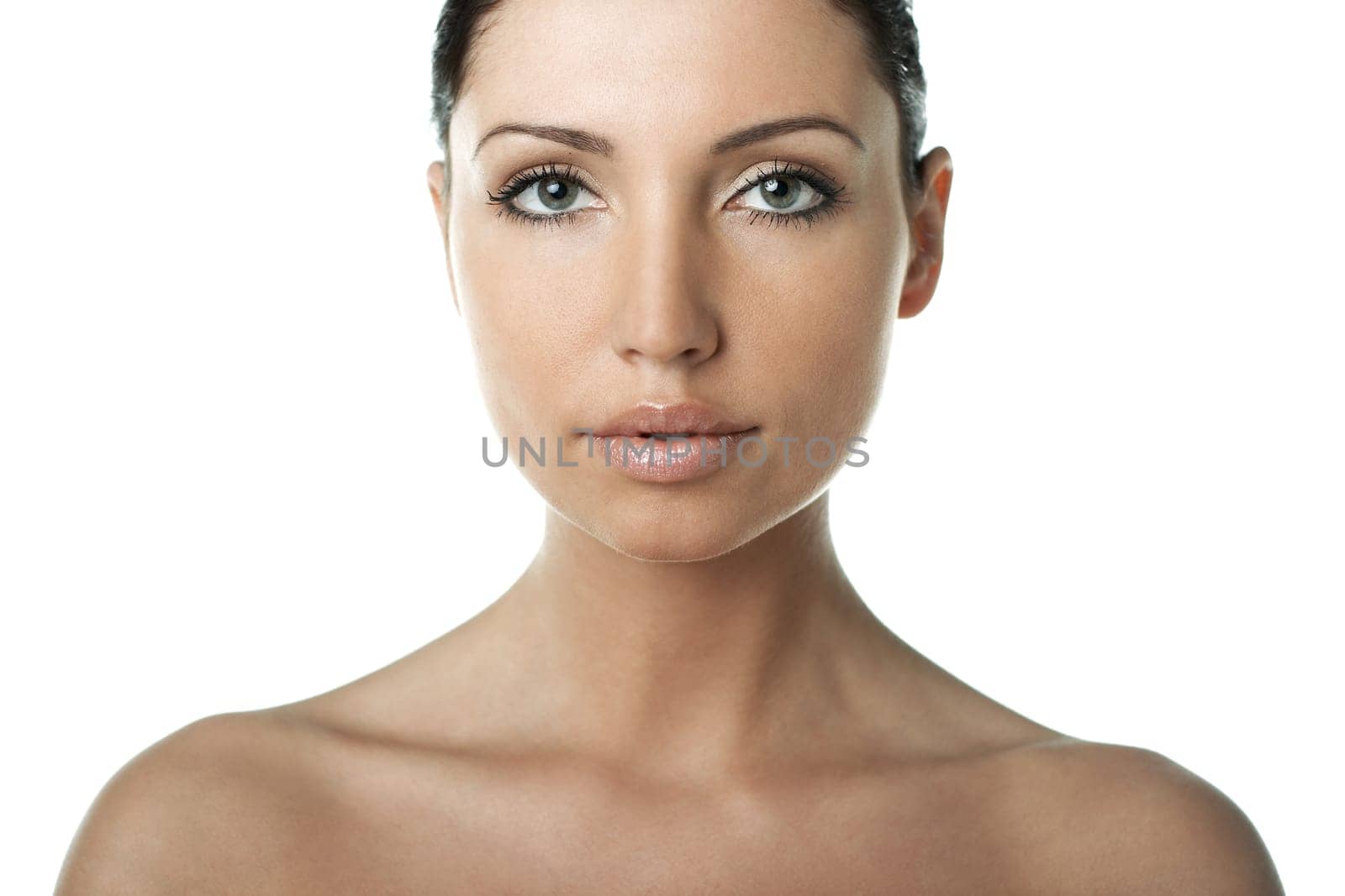 Portrait of Fresh and Beautiful brunette woman