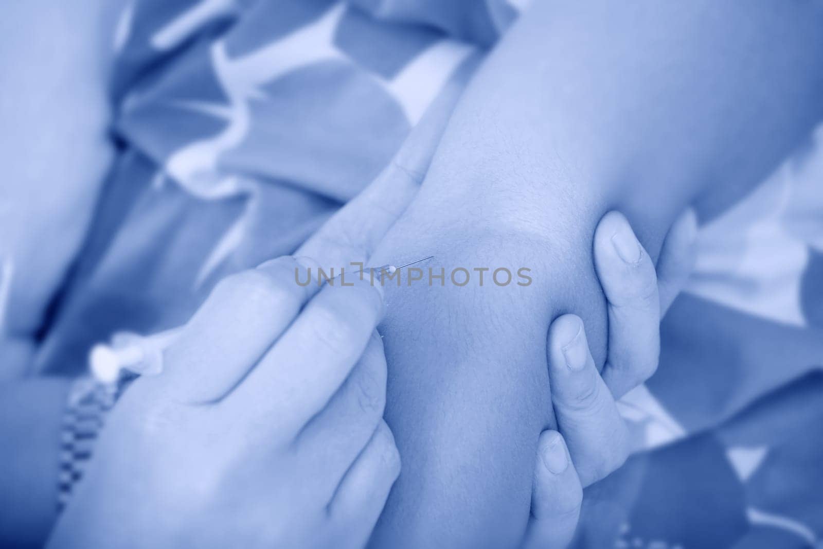 Doctor given a vein injection
