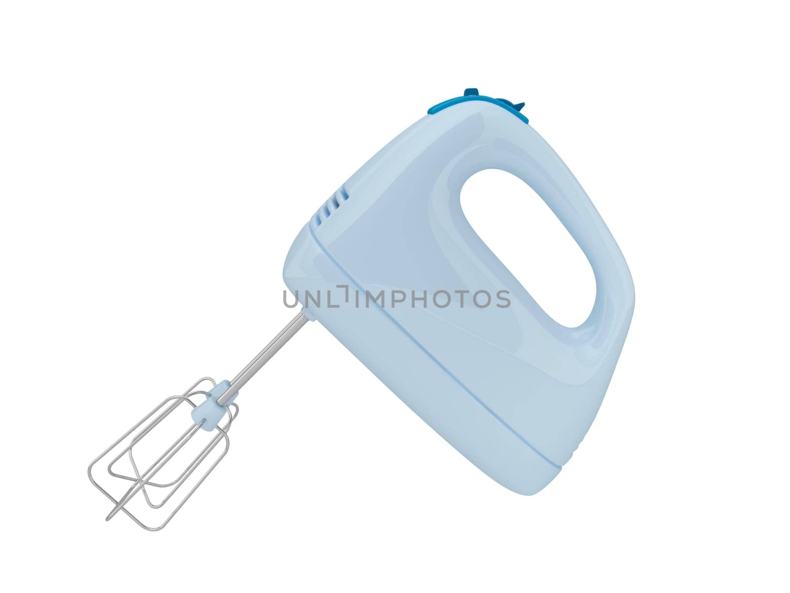 Electric food mixer isolated on white