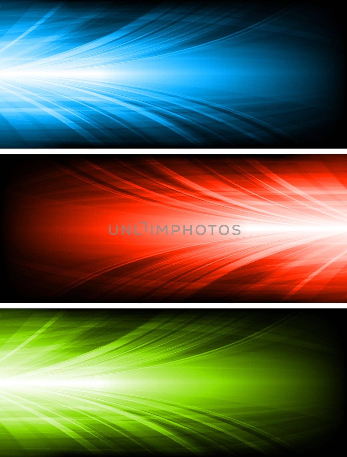 Set of abstract vector banners. Eps 10